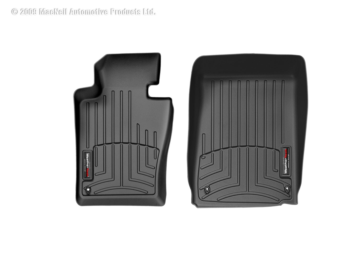 Weathertech 441271 FloorLiner™ DigitalFit®; Black; Front; Weathertech 441271