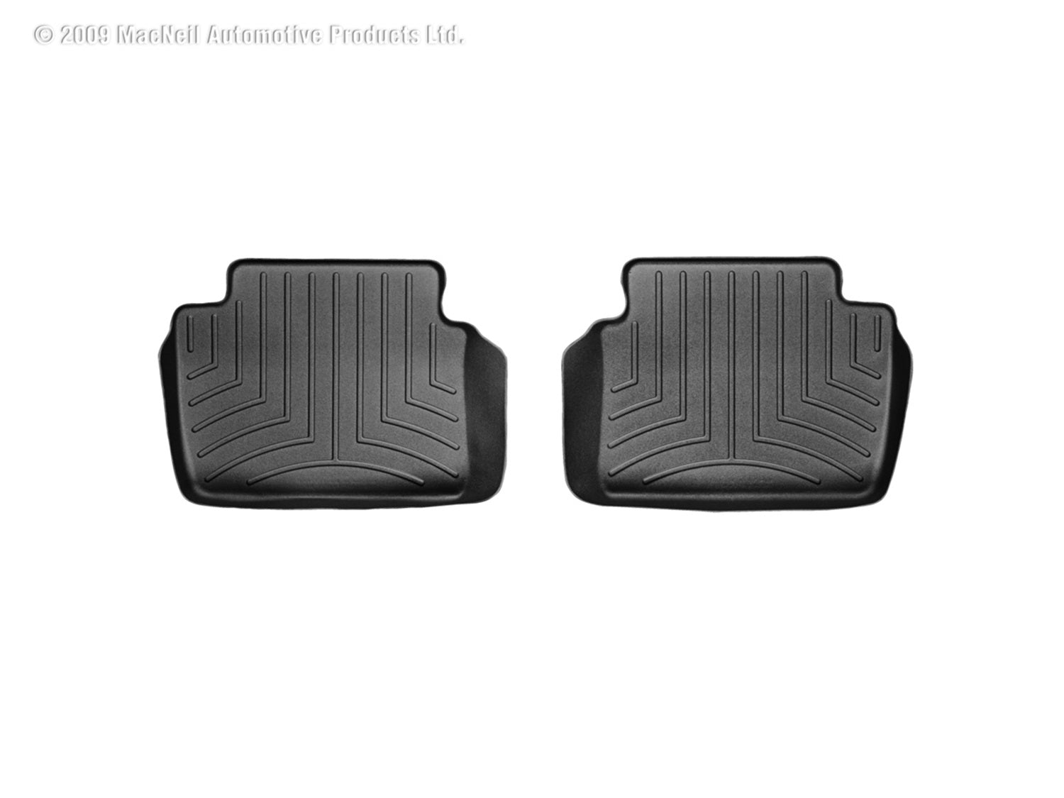 Weathertech 441272 FloorLiner™ DigitalFit®; Black; Rear; 2 Pieces; Weathertech 441272