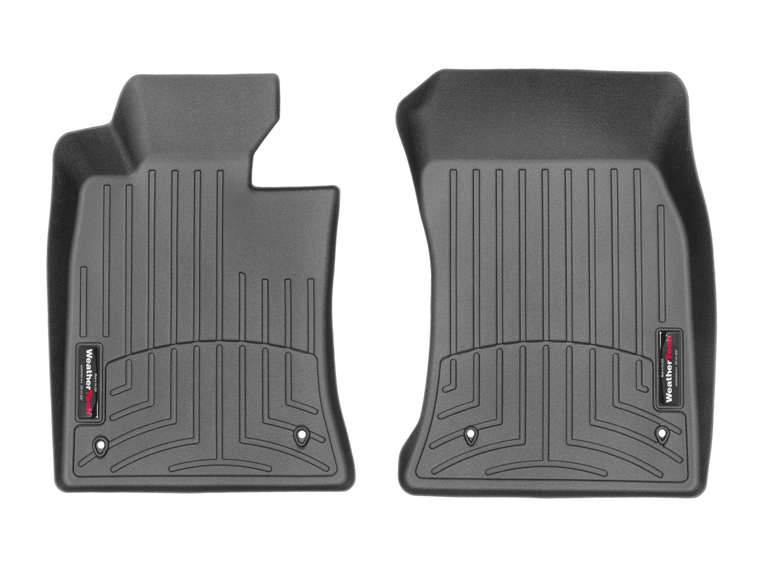 Weathertech 441361 FloorLiner™ DigitalFit®; Black; Front; Weathertech 441361