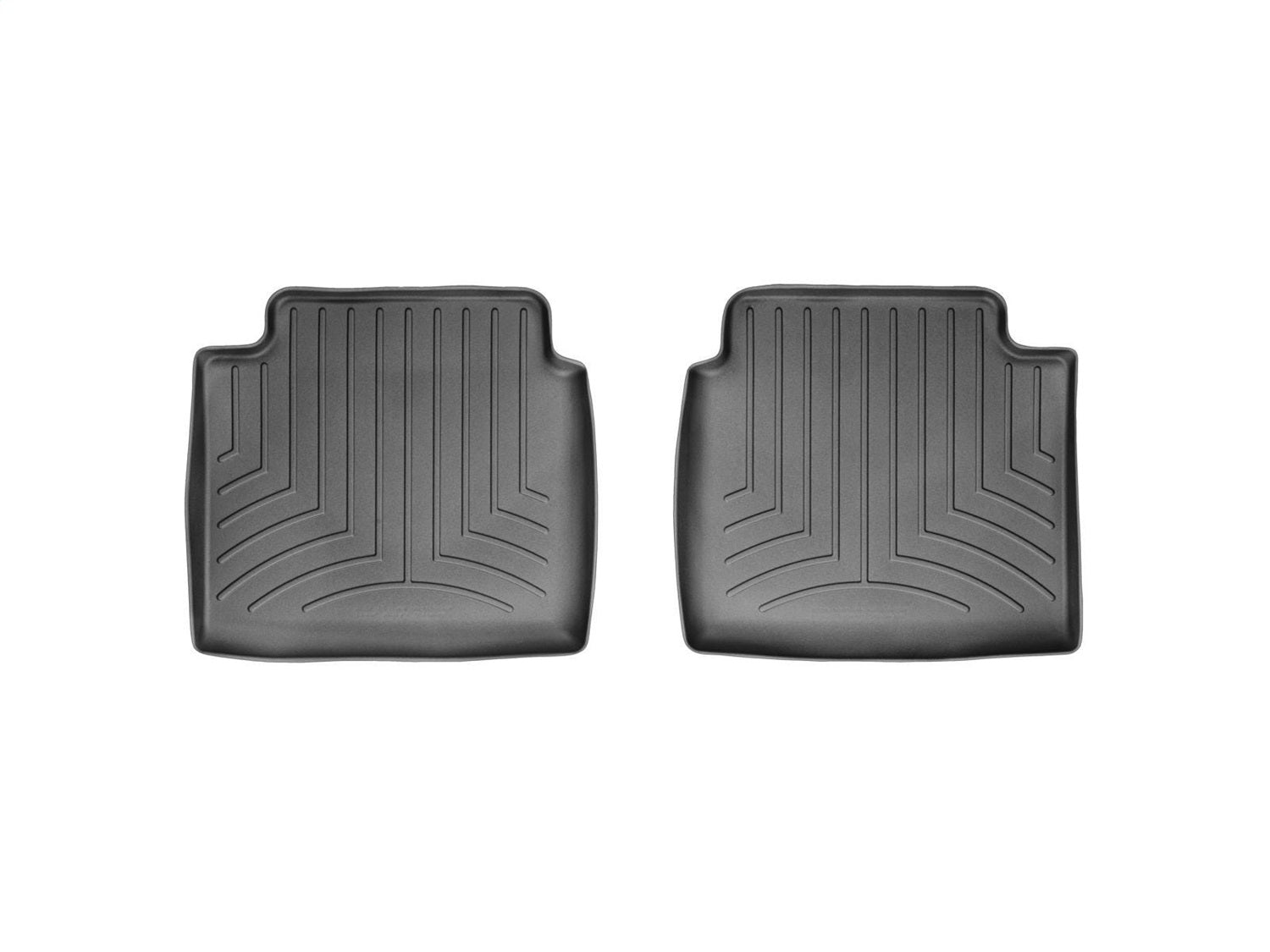 Weathertech 441442 FloorLiner™ DigitalFit®; Black; Rear; 2 Pieces; Weathertech 441442