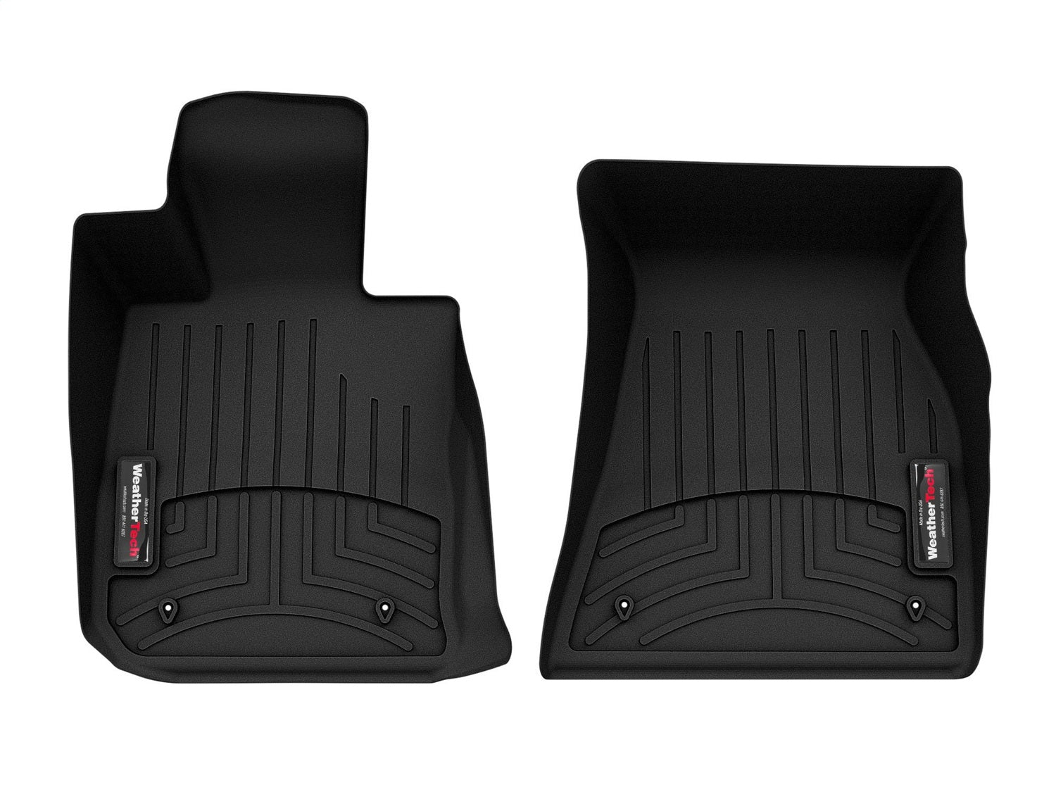Weathertech 4415301 FloorLiner™ DigitalFit®; Black; Front; Weathertech 4415301
