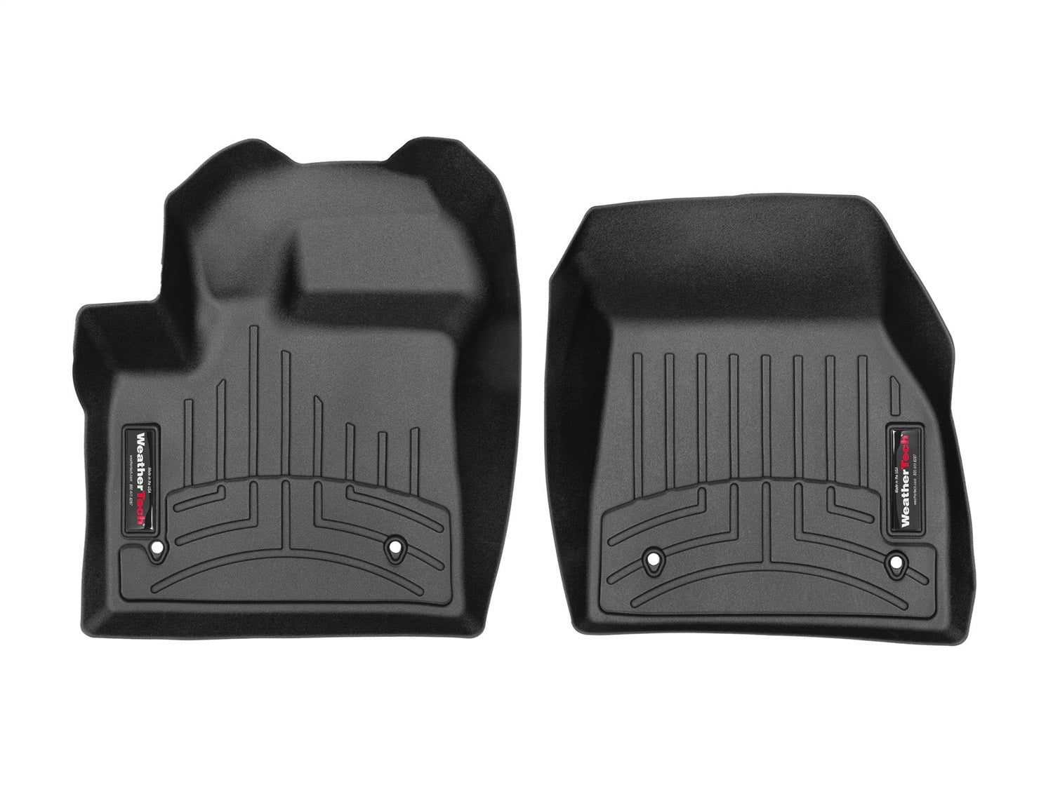Weathertech 4415411 FloorLiner™ DigitalFit®; Black; Front; Weathertech 4415411