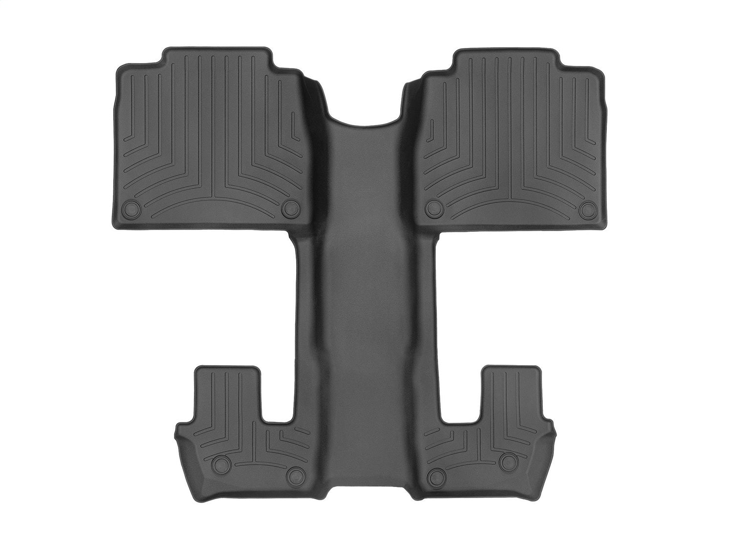 Weathertech 4415952 FloorLiner™ DigitalFit®; Black; Rear; Weathertech 4415952