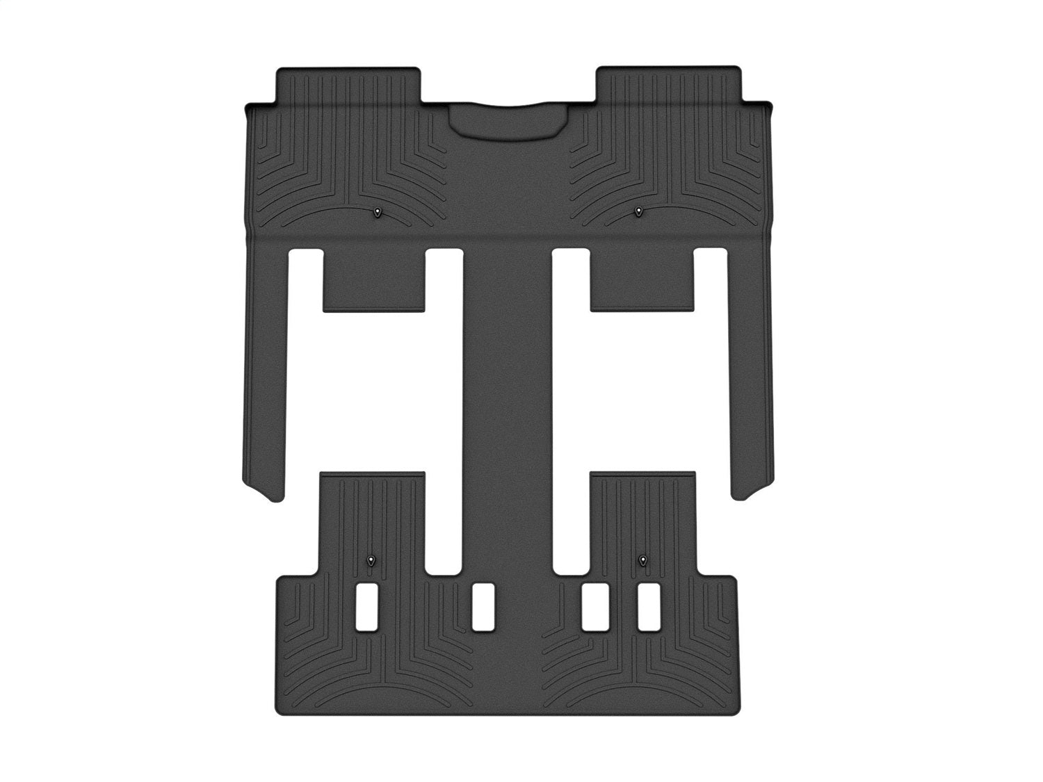 Weathertech 4416724 FloorLiner™ DigitalFit®; Black; Rear and Third Row; Weathertech 4416724