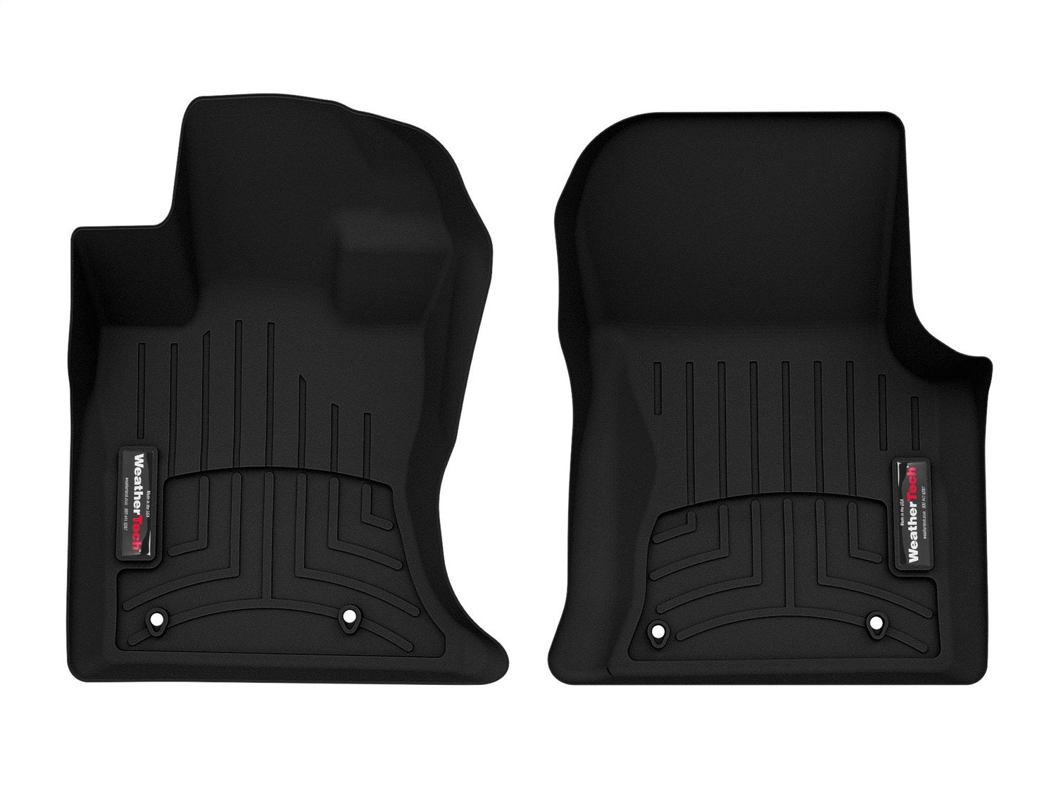 Weathertech 4416741 FloorLiner™ DigitalFit®; Black; Front; Weathertech 4416741