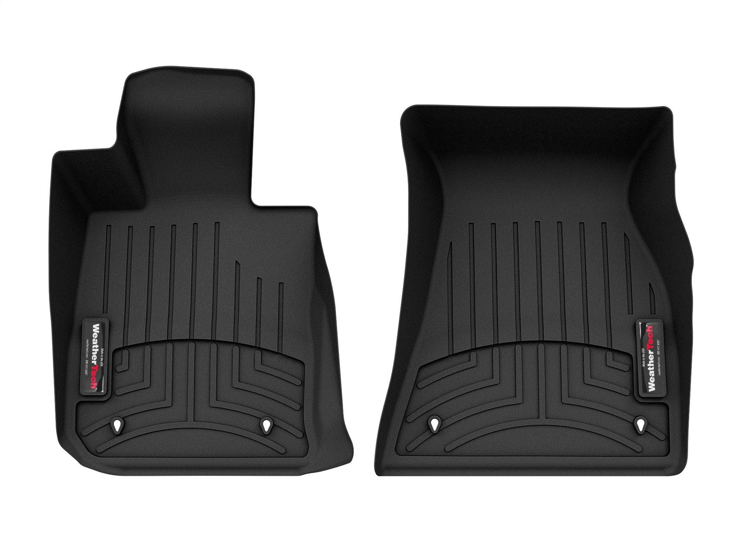 Weathertech 4416761 FloorLiner™ DigitalFit®; Black; Front; Weathertech 4416761