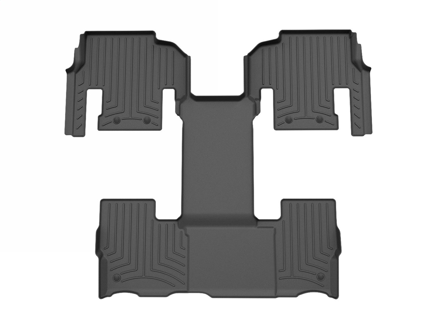 Weathertech 4417044IM FloorLiner™ HP; Black; Rear and Third Row; Weathertech 4417044IM