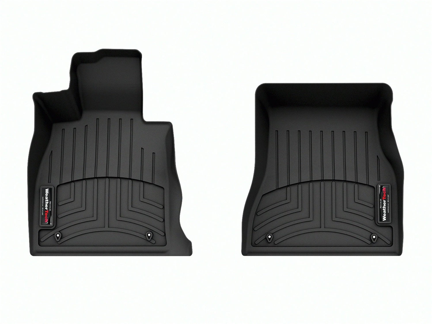 Weathertech 4417901 FloorLiner™ DigitalFit®; Black; Front; Weathertech 4417901