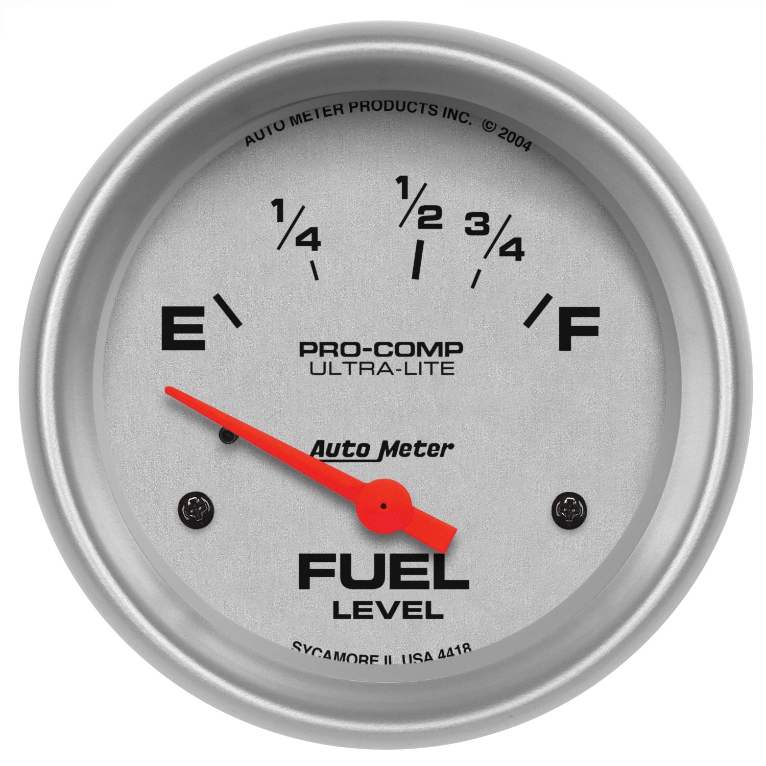 AutoMeter 4418 GAUGE; FUEL LEVEL; 2 5/8in.; 16OE TO 158OF; ELEC; ULTRA-LITE AutoMeter 4418