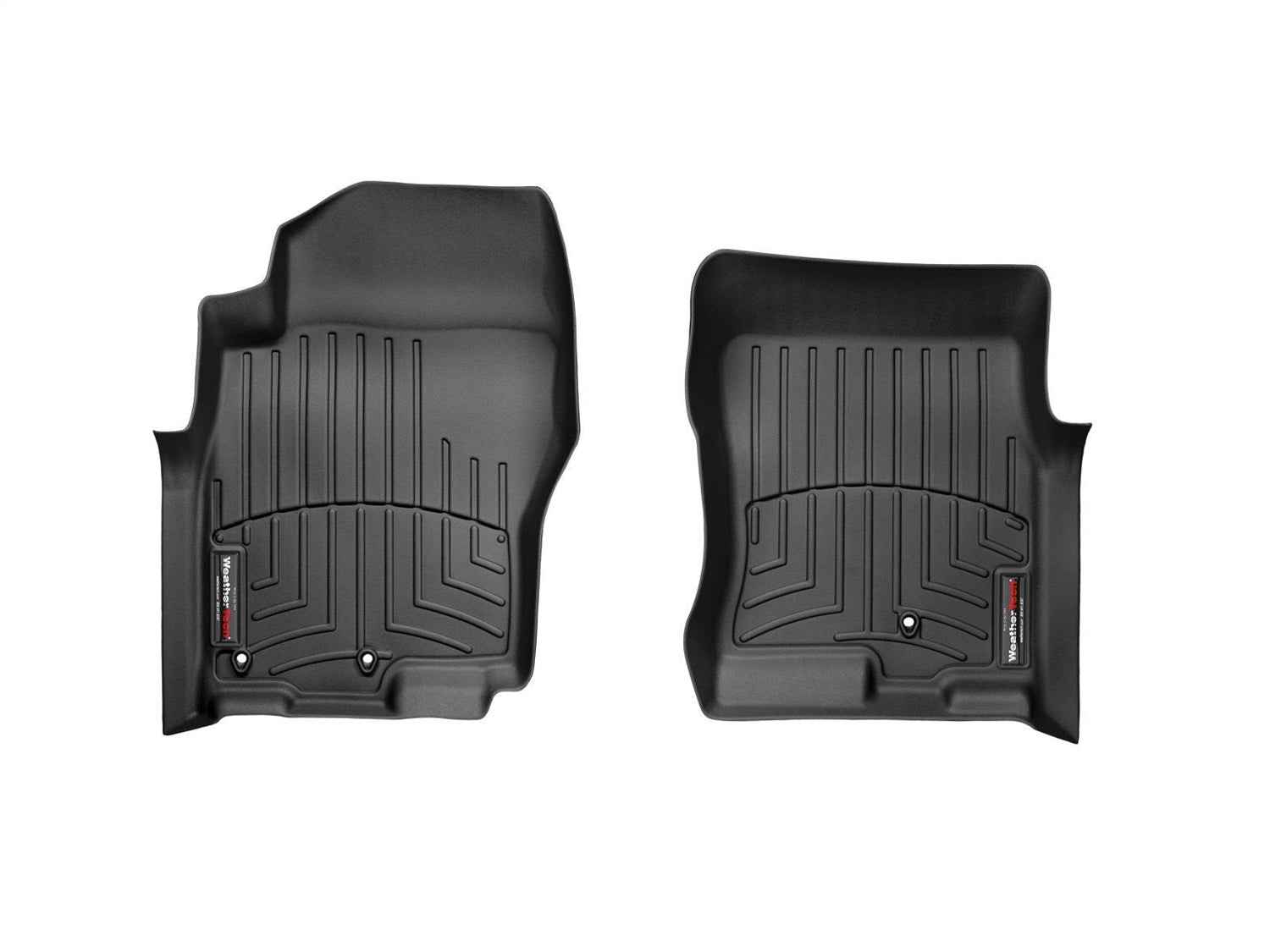 Weathertech 441801 FloorLiner™ DigitalFit®; Black; Front; Weathertech 441801