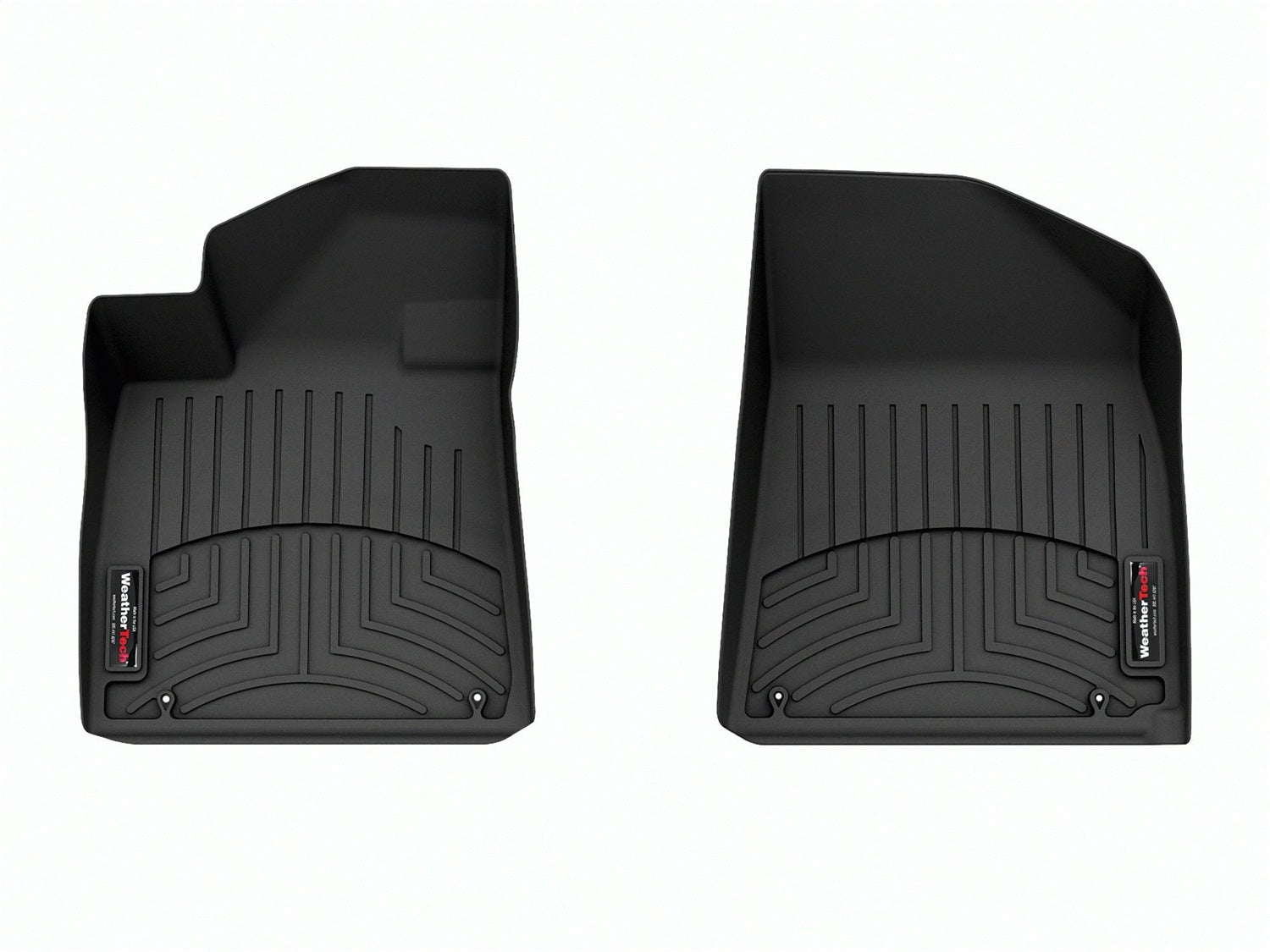 Weathertech 4418081 FloorLiner™ DigitalFit®; Black; Front; Weathertech 4418081