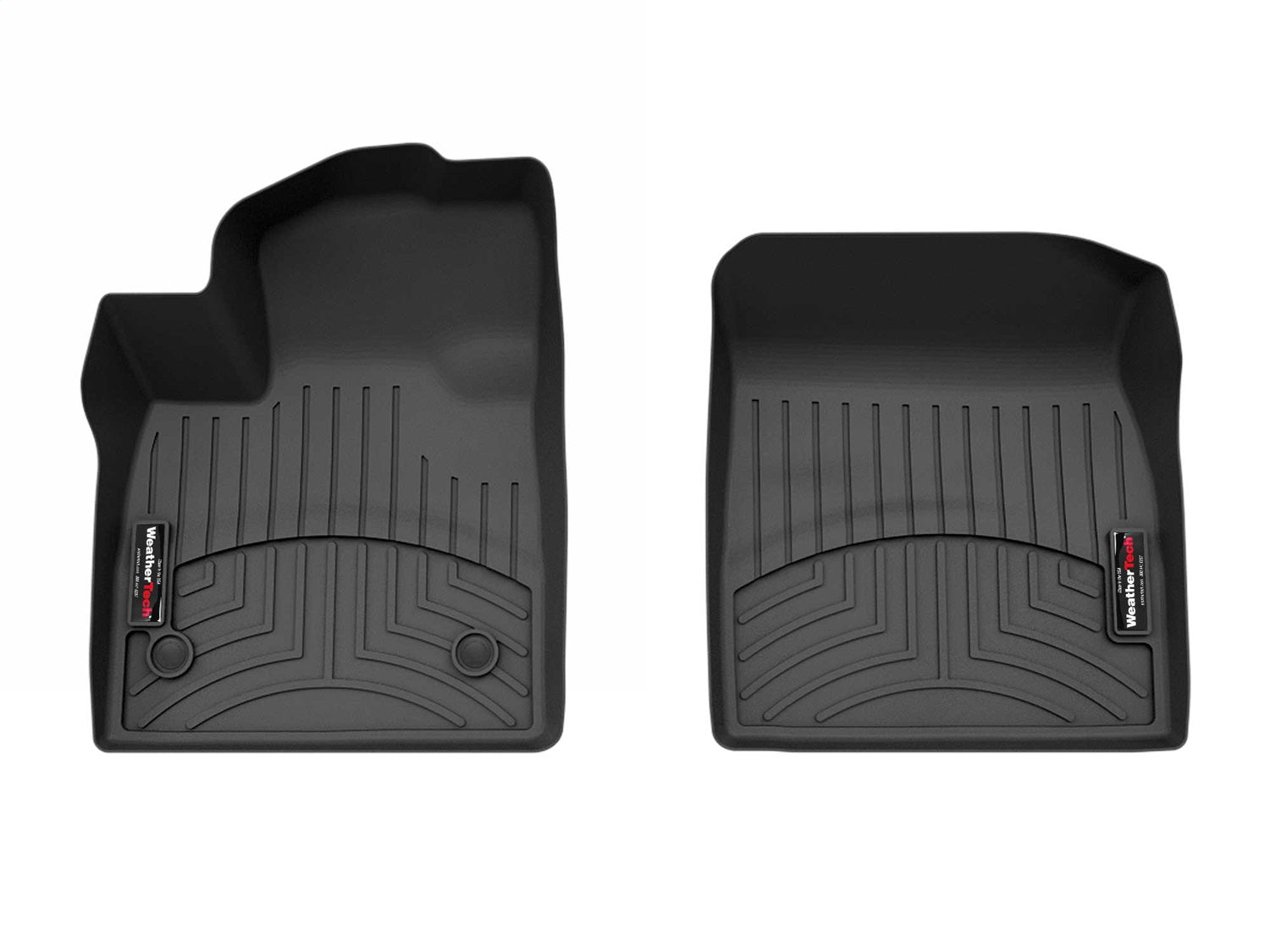 Weathertech 4418431 FloorLiner™ DigitalFit®; Black; Front; Weathertech 4418431