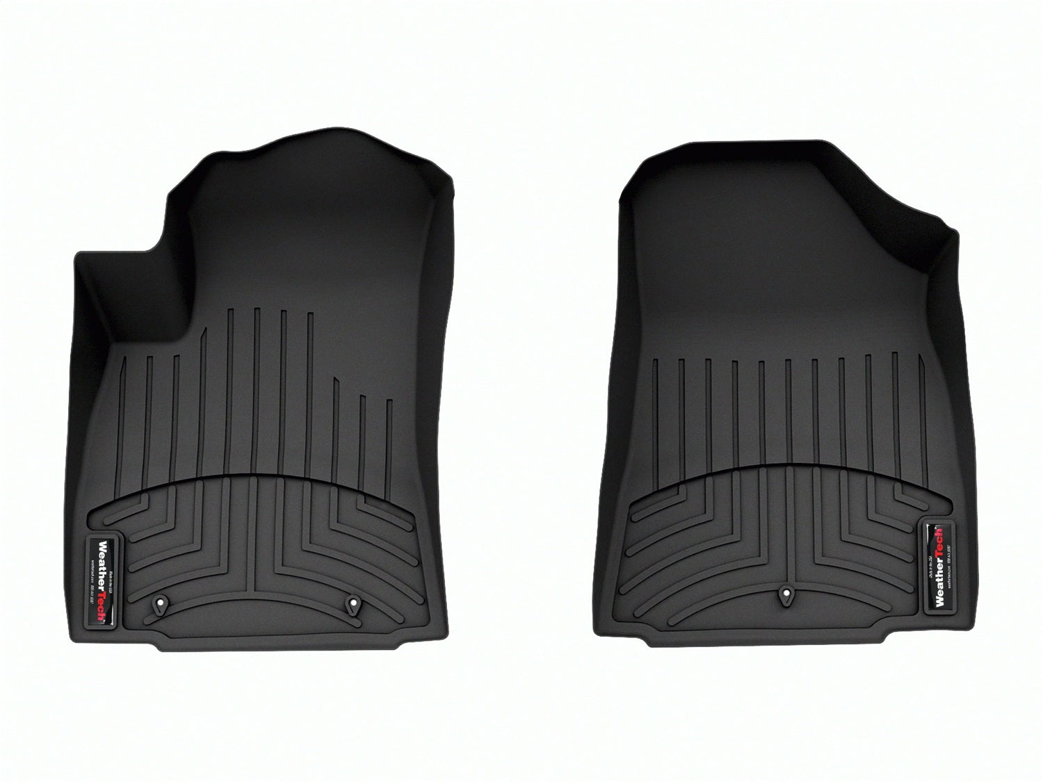 Weathertech 4418661 FloorLiner™ DigitalFit®; Black; Front; Weathertech 4418661