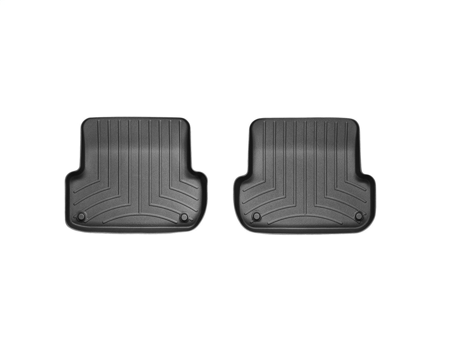 Weathertech 441942 FloorLiner™ DigitalFit®; Black; Rear; 2 Pieces; Weathertech 441942
