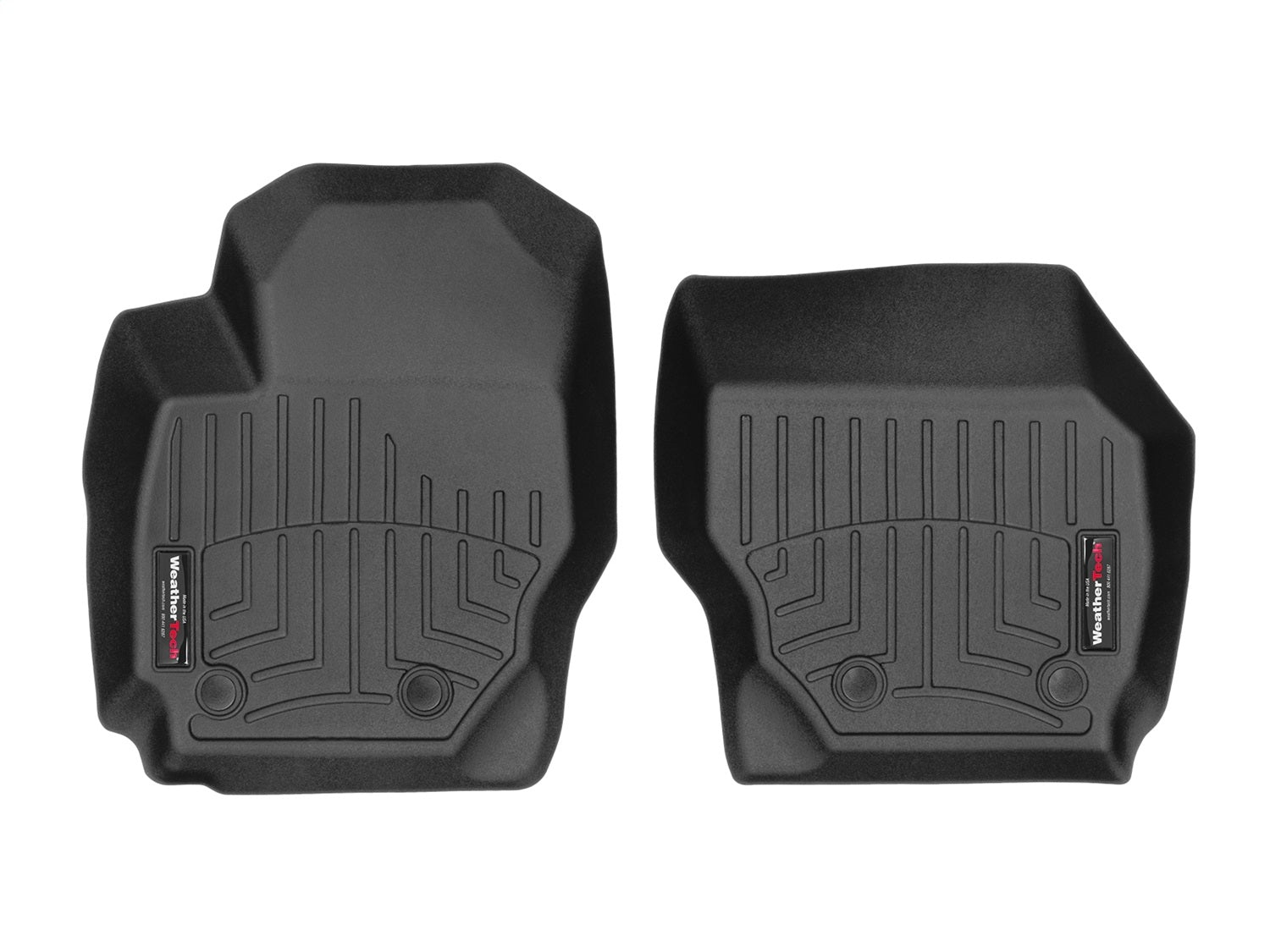 Weathertech 442321 FloorLiner™ DigitalFit®; Black; Front; Weathertech 442321