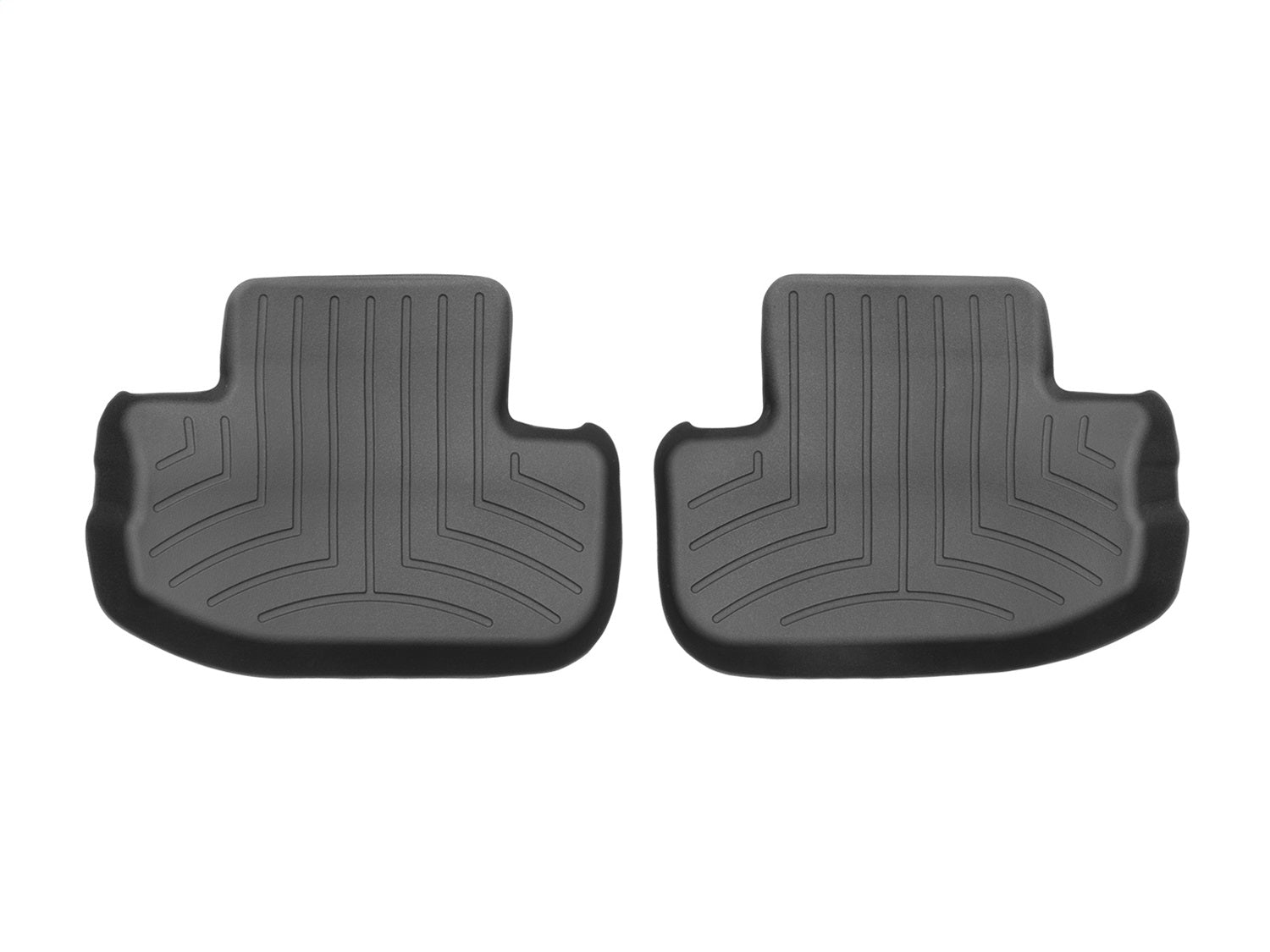 Weathertech 442672 FloorLiner™ DigitalFit®; Black; Rear; 2 Pieces; Weathertech 442672