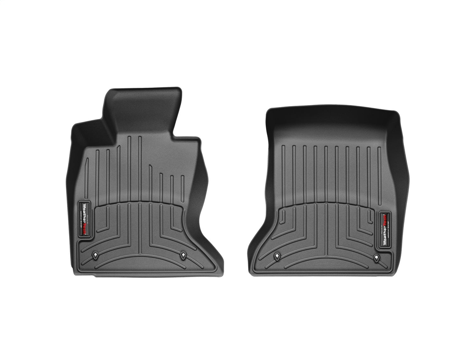 Weathertech 443301 FloorLiner™ DigitalFit®; Black; Front; Weathertech 443301