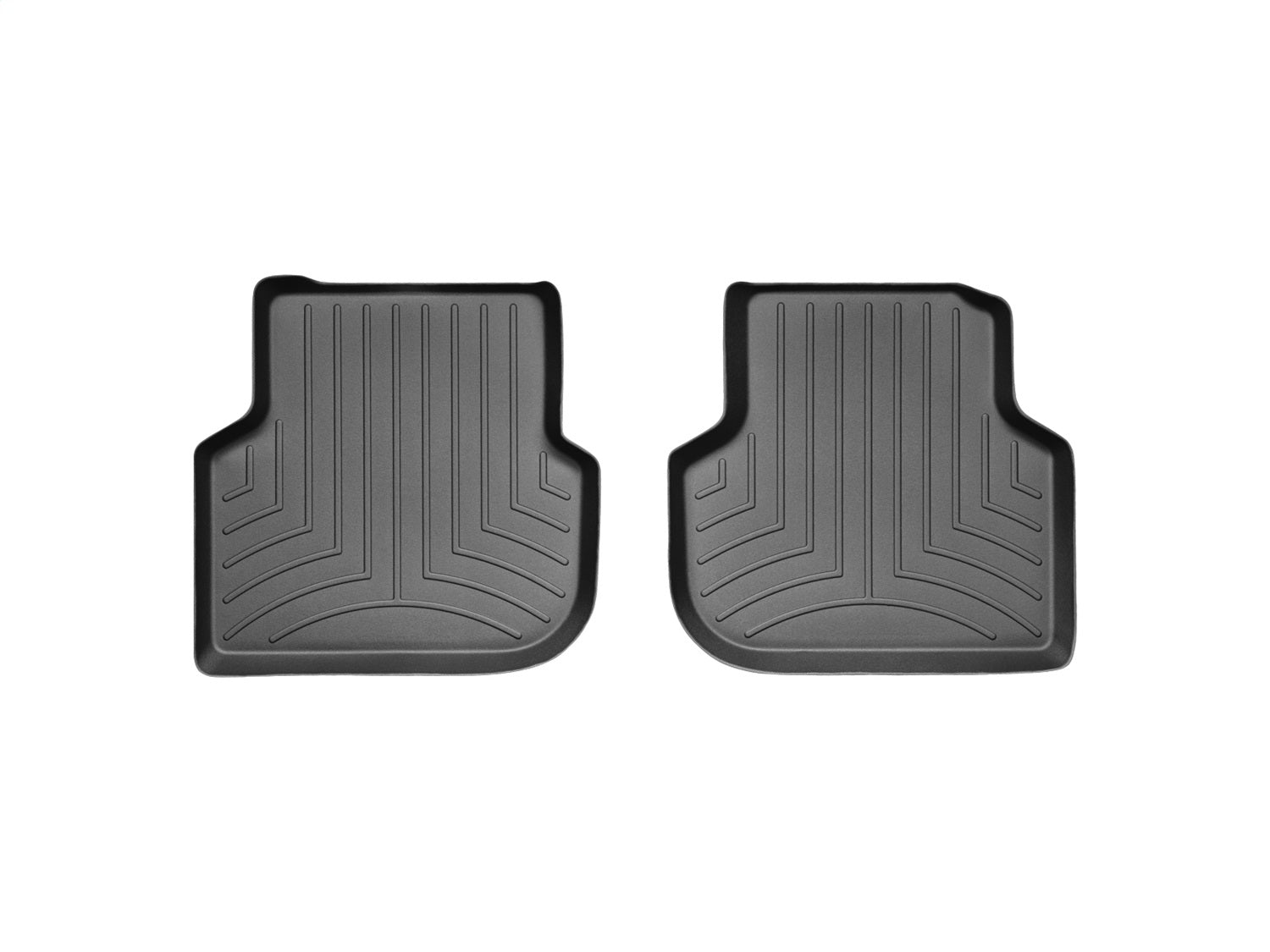 Weathertech 443382 FloorLiner™ DigitalFit®; Black; Rear; 2 Pieces; Weathertech 443382