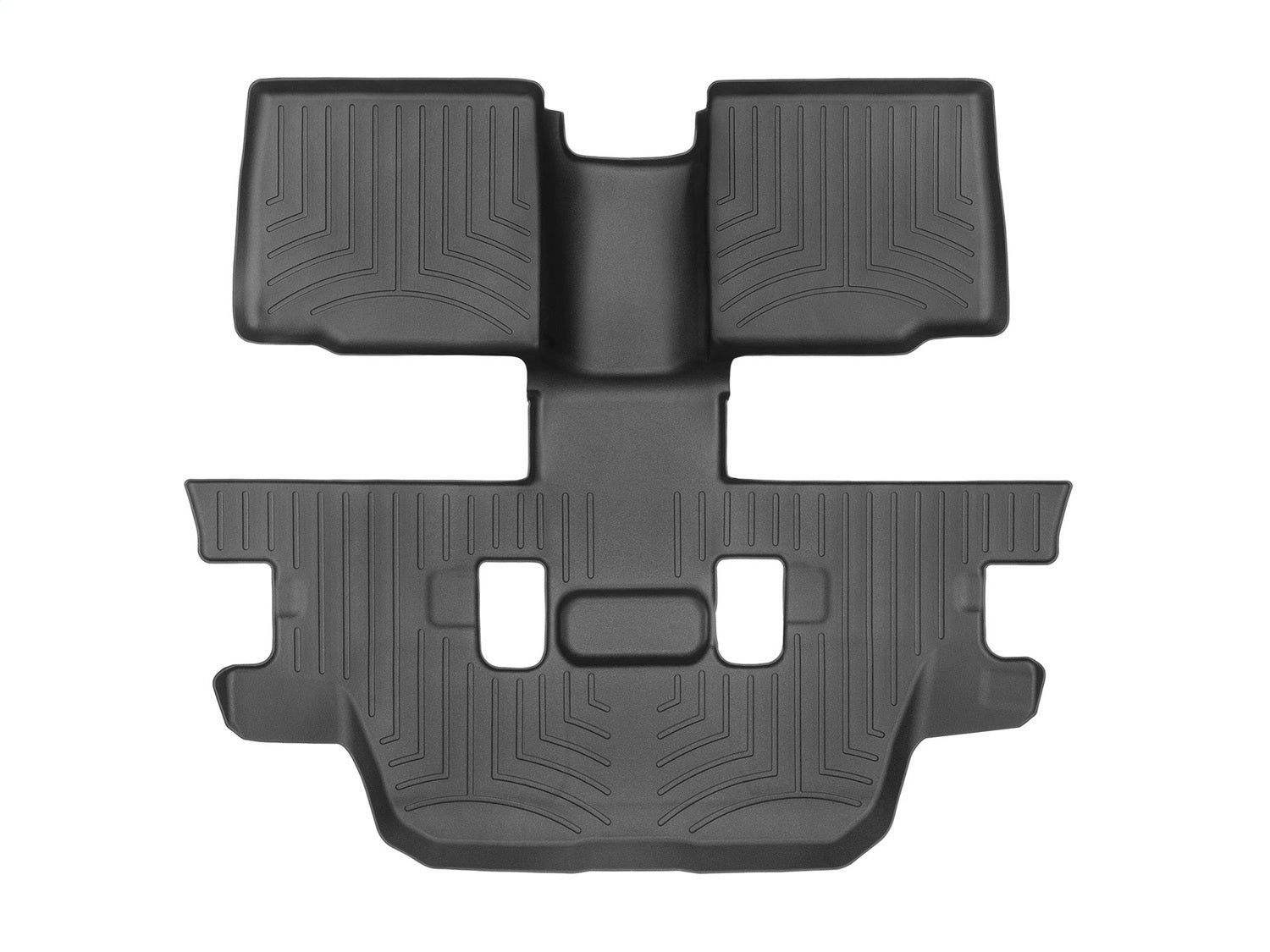 Weathertech 443596 FloorLiner™ DigitalFit®; Black; Rear and Third Row; 1 Piece; Weathertech 443596