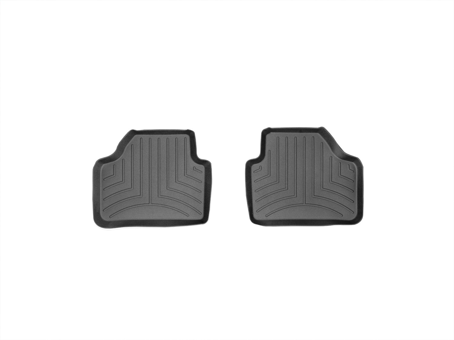 Weathertech 443652 FloorLiner™ DigitalFit®; Black; Rear; 2 Pieces; Weathertech 443652