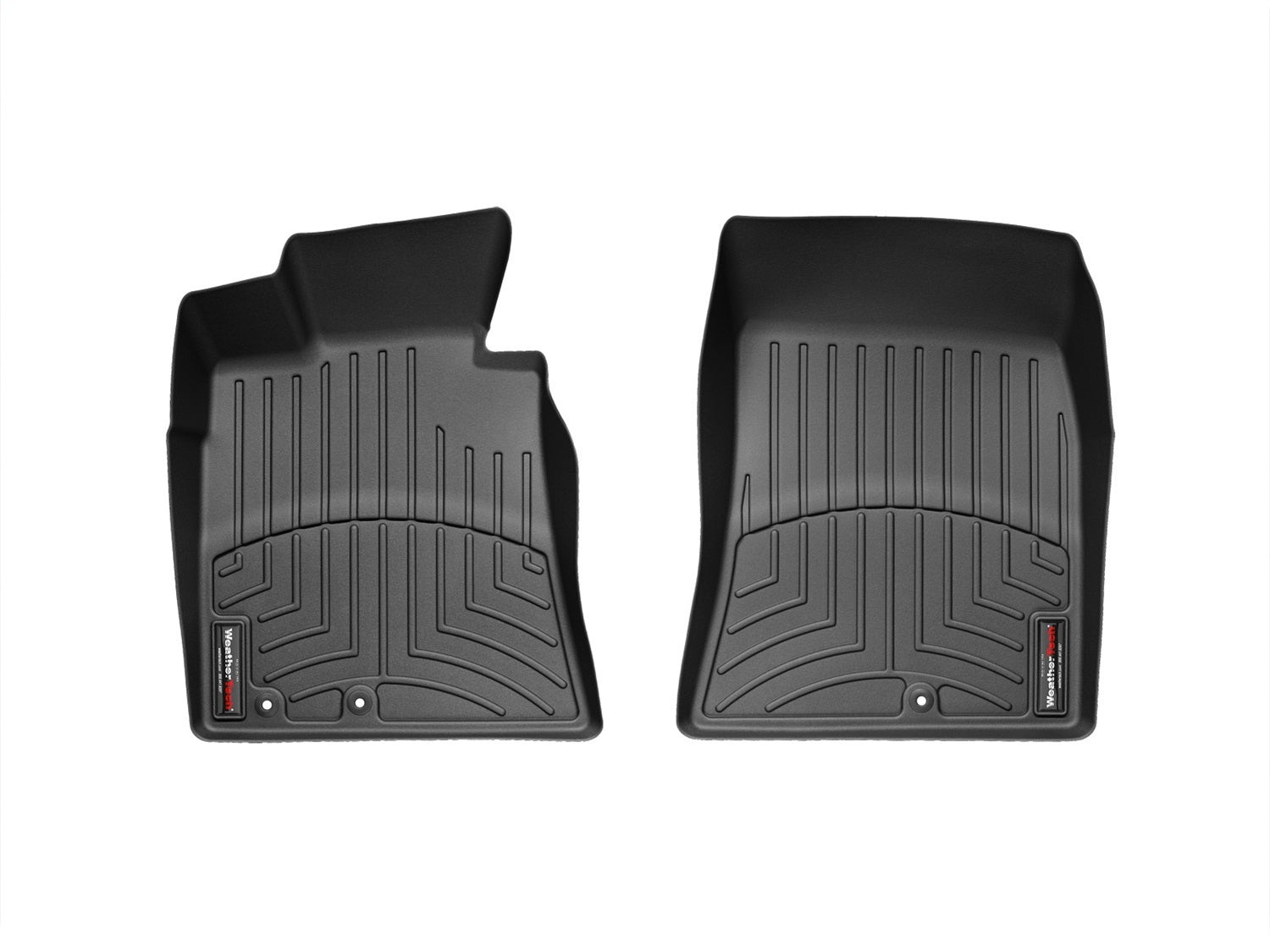 Weathertech 443781 FloorLiner™ DigitalFit®; Black; Front; Weathertech 443781