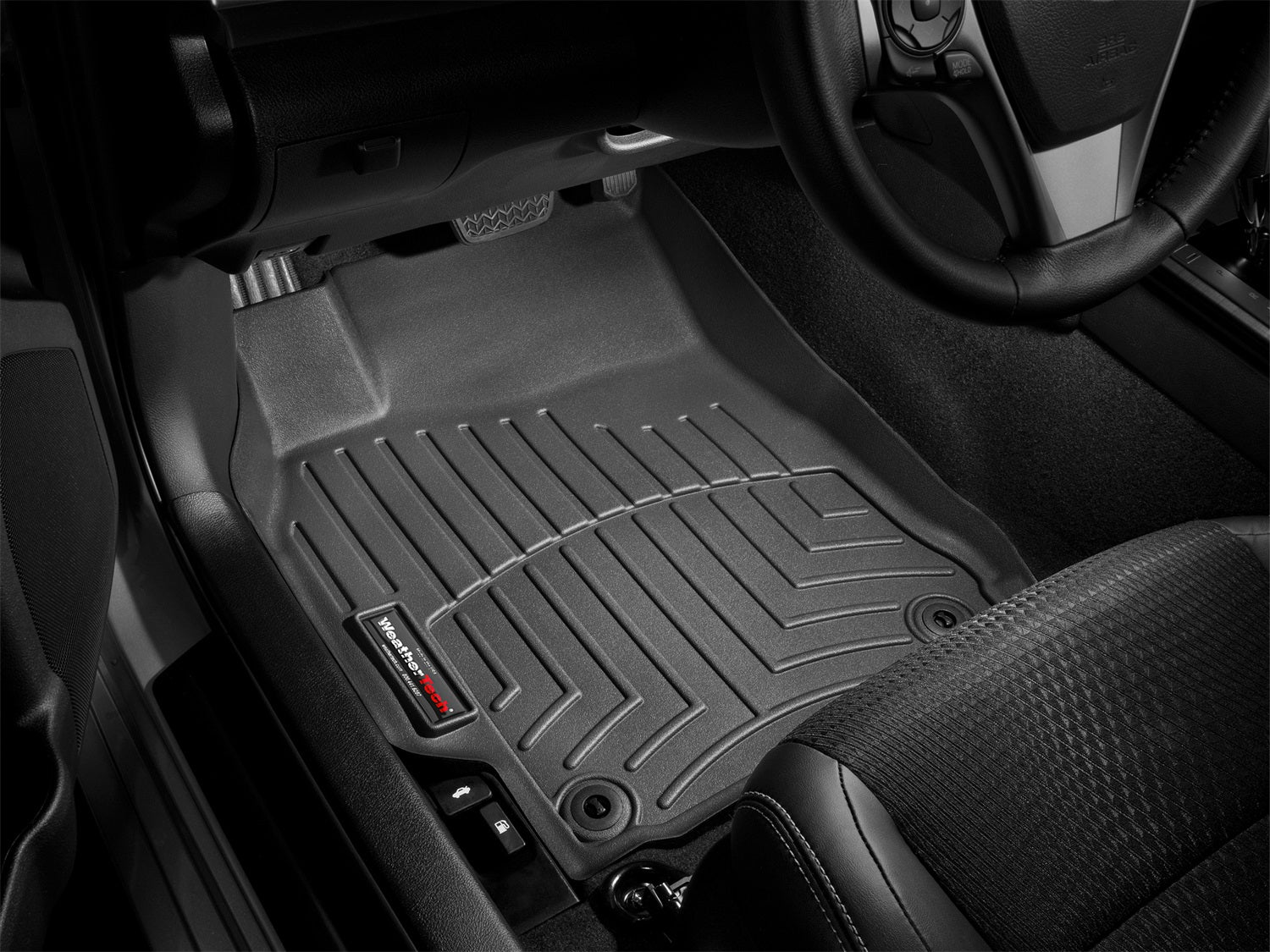 Weathertech 440171 FloorLiner™ DigitalFit®; Black; Front; Weathertech 440171