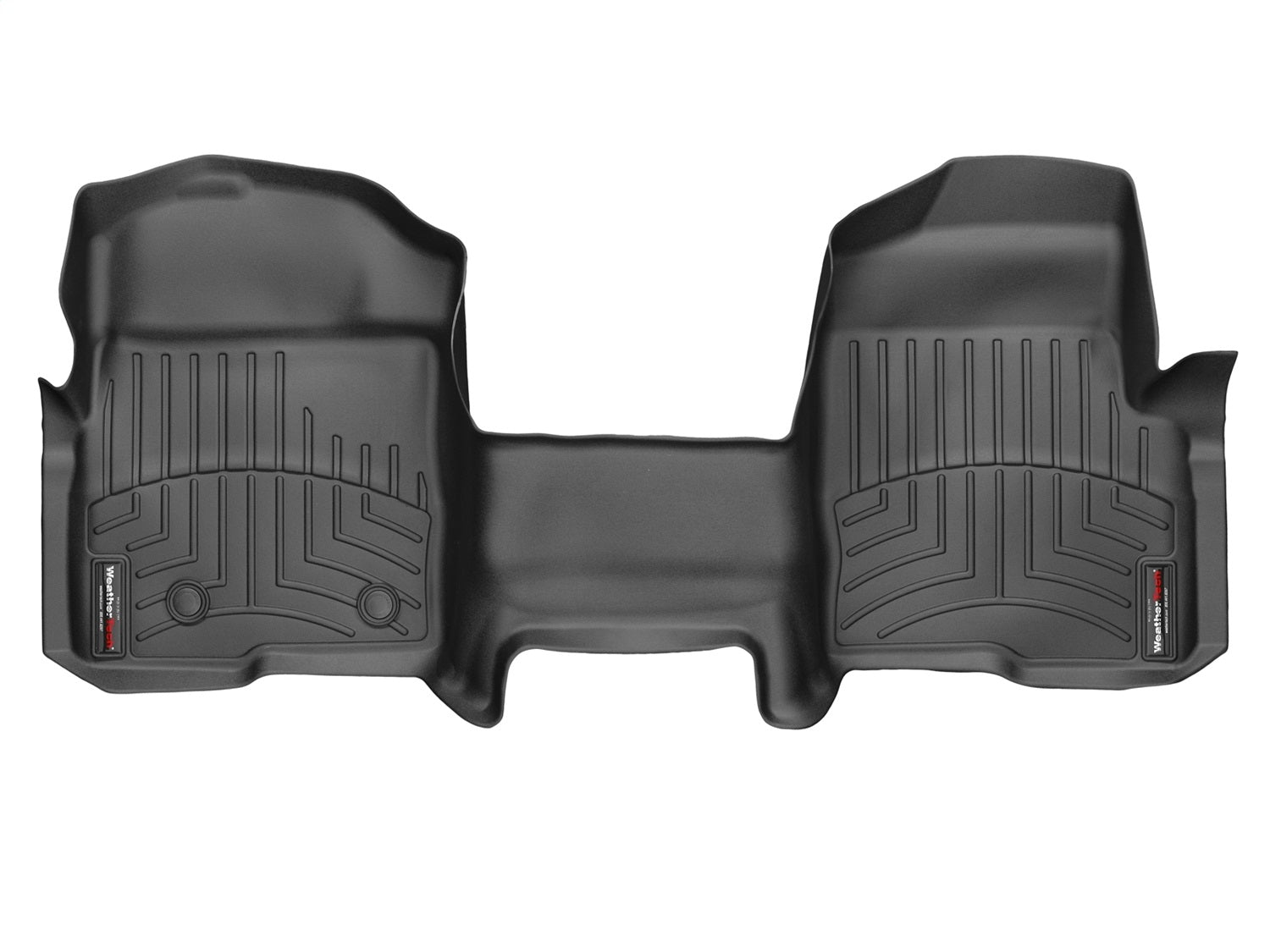 Weathertech 444091 FloorLiner™ DigitalFit®; Black; Front; Over The Hump; Weathertech 444091