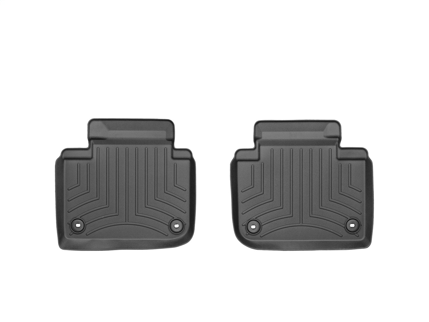 Weathertech 444552 FloorLiner™ DigitalFit®; Black; Rear; 2 Pieces; Weathertech 444552