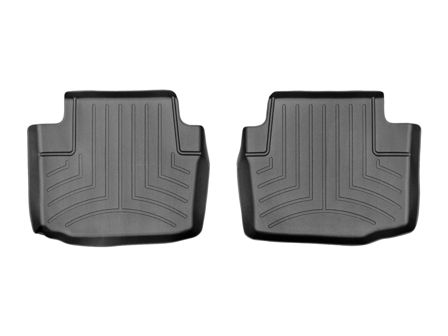 Weathertech 444973 FloorLiner™ DigitalFit®; Black; Rear; 2 Pieces; Weathertech 444973