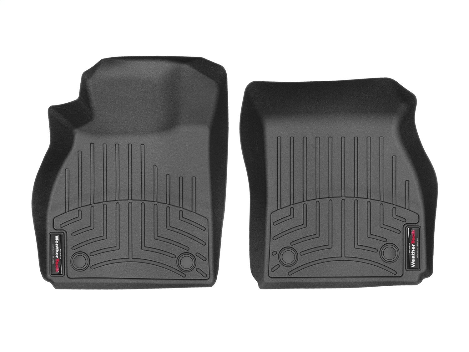 Weathertech 445221 FloorLiner™ DigitalFit®; Black; Front; Weathertech 445221