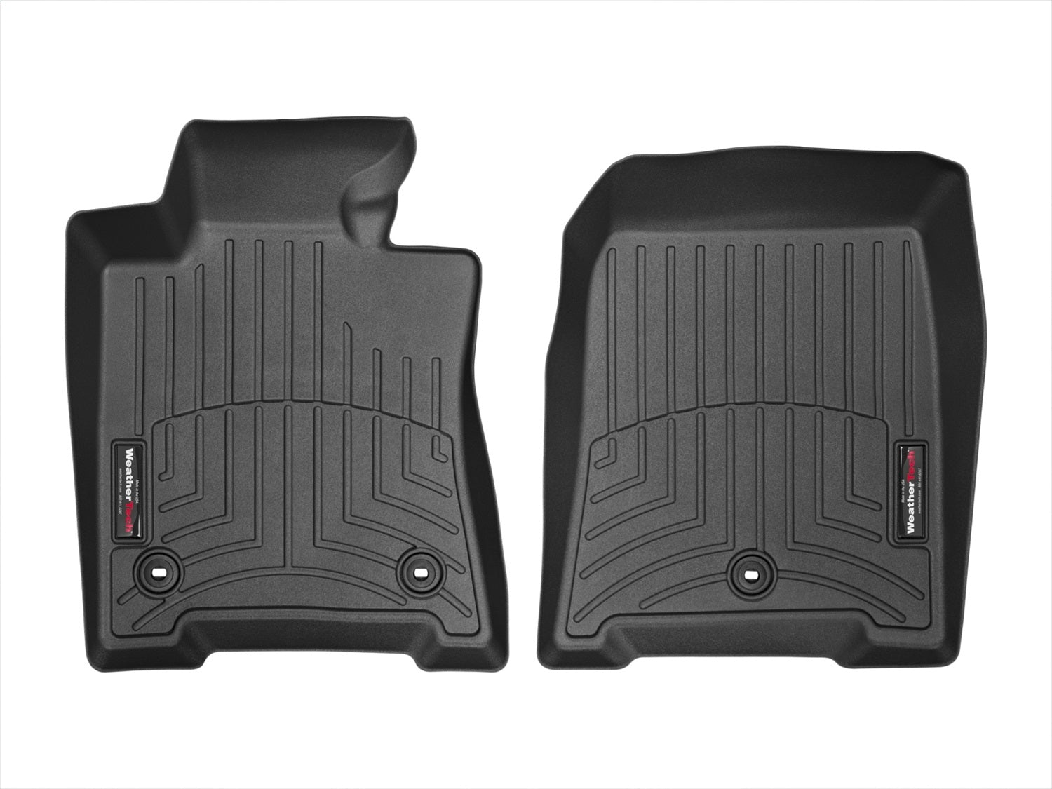 Weathertech 445361 FloorLiner™ DigitalFit®; Black; Front; Weathertech 445361