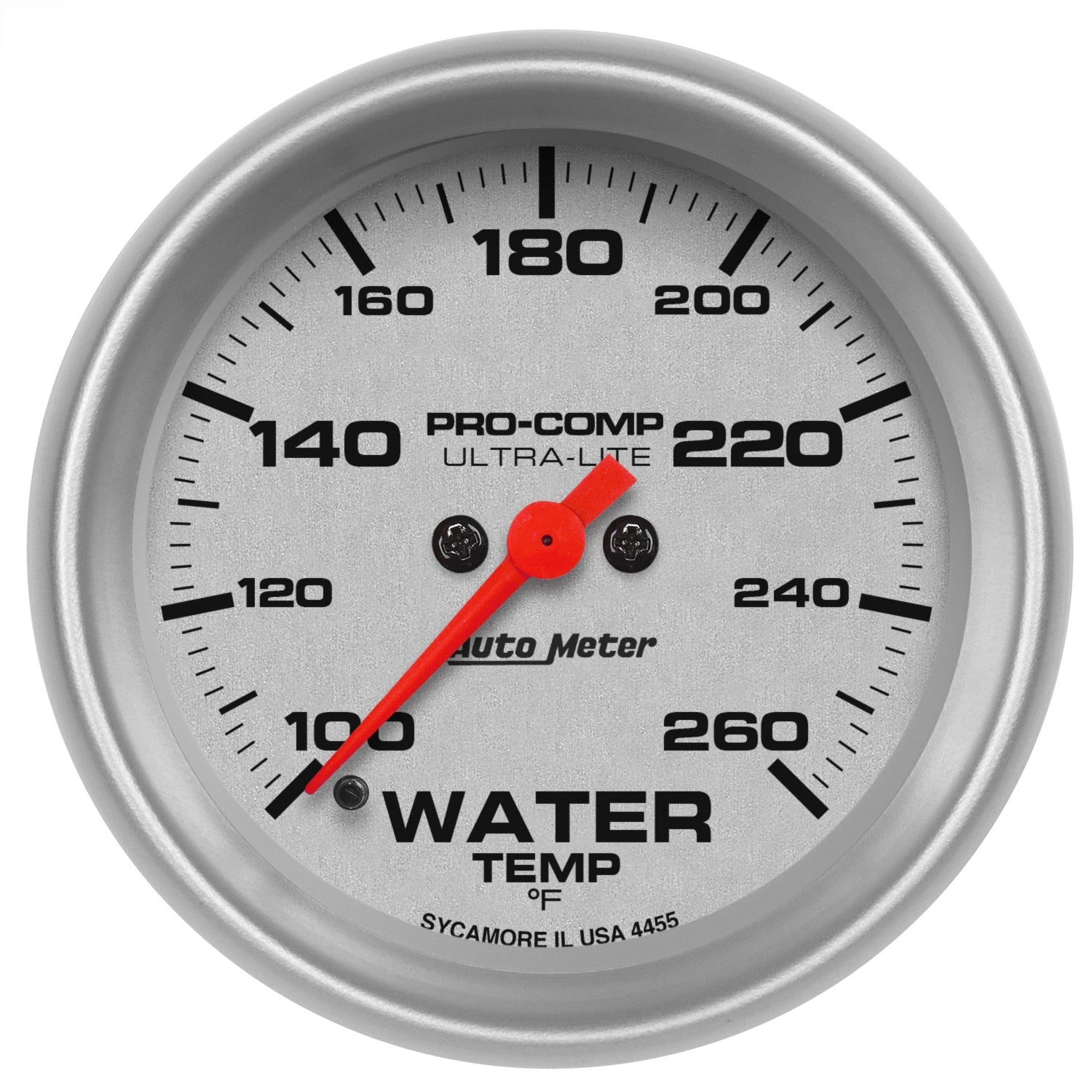 AutoMeter 4455 GAUGE; WATER TEMP; 2 5/8in.; 260deg.F; DIGITAL STEPPER MOTOR; ULTRA-LITE AutoMeter 4455