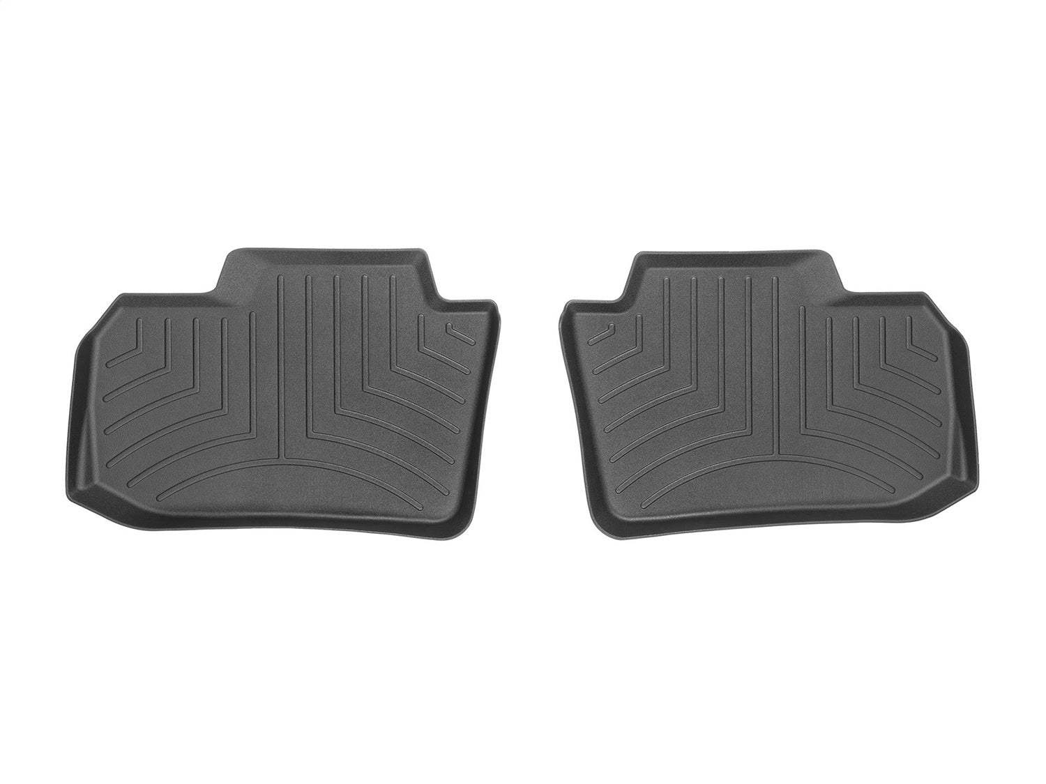 Weathertech 445502 FloorLiner™ DigitalFit®; Black; Rear; 2 Pieces; Weathertech 445502