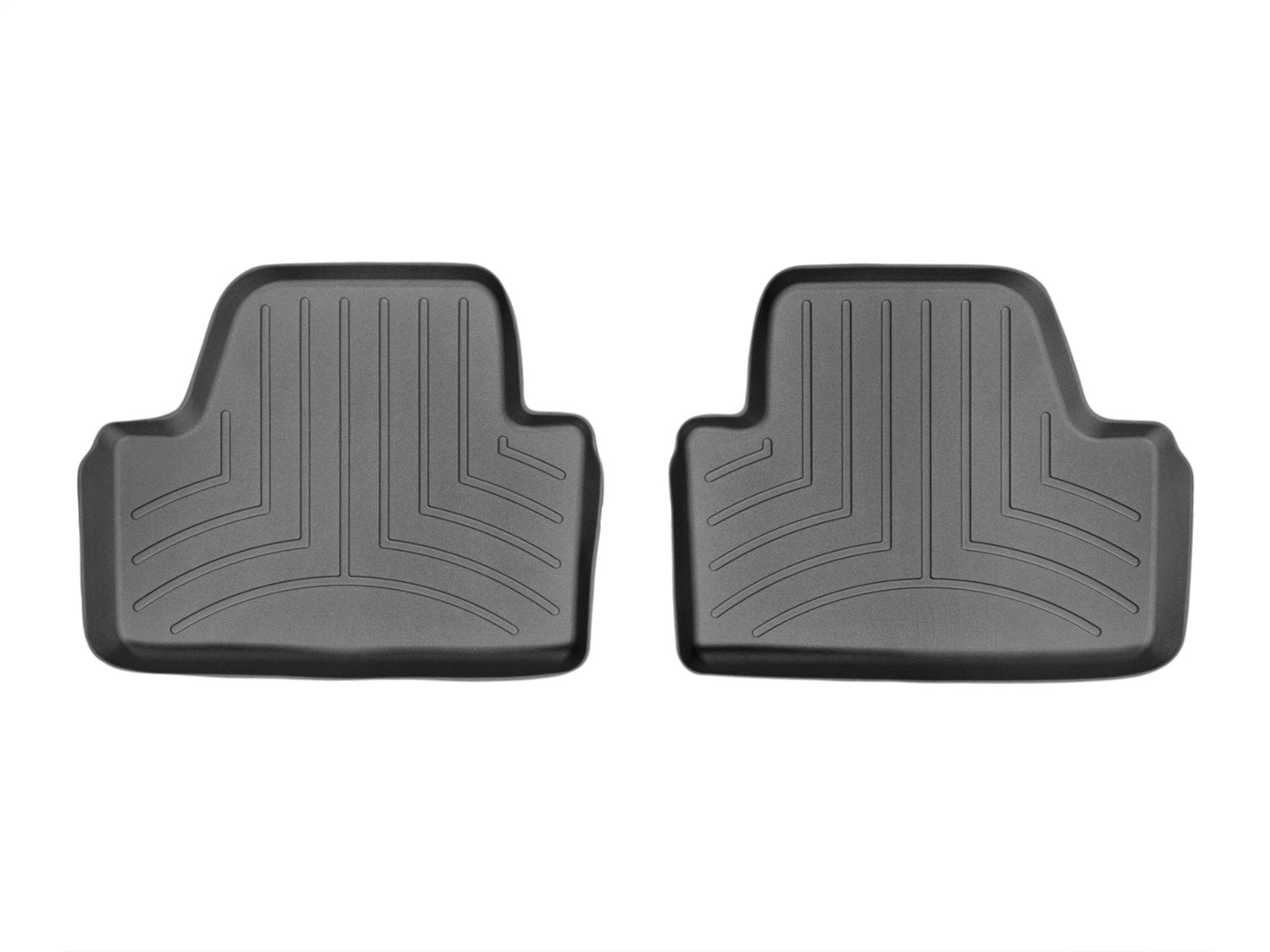 Weathertech 445603 FloorLiner™ DigitalFit®; Black; Rear; 2 Pieces; Weathertech 445603
