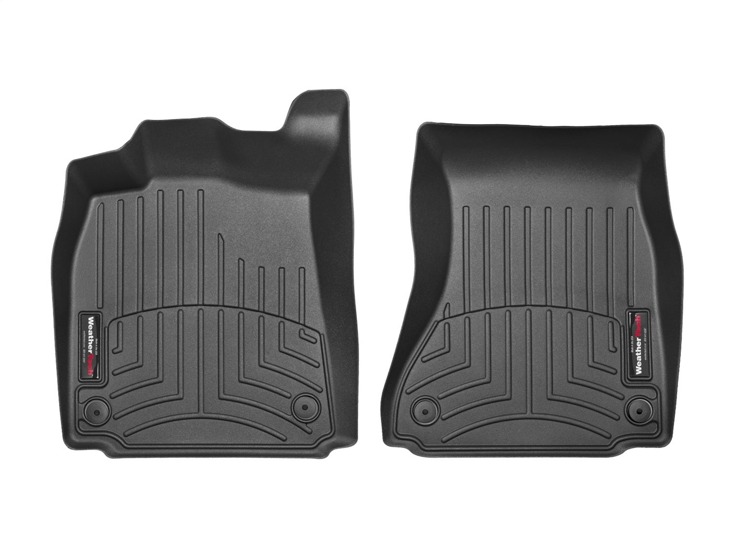 Weathertech 445641 FloorLiner™ DigitalFit®; Black; Front; Weathertech 445641