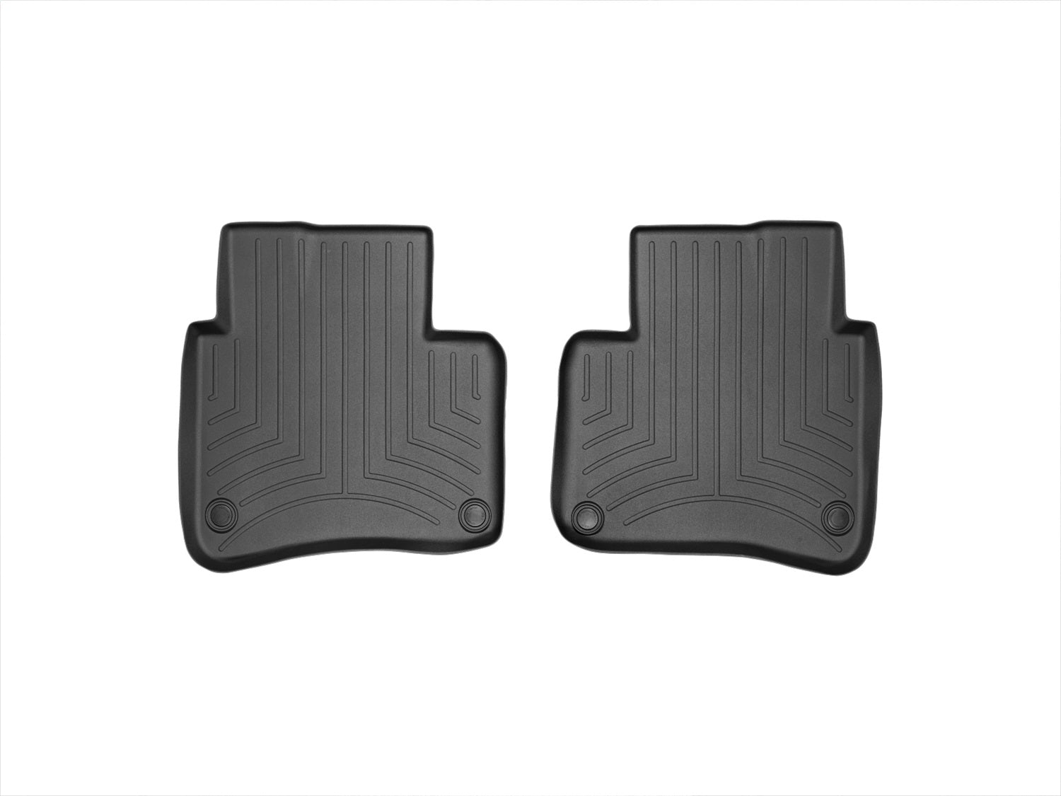 Weathertech 445712 FloorLiner™ DigitalFit®; Black; Rear; 2 Pieces; Weathertech 445712