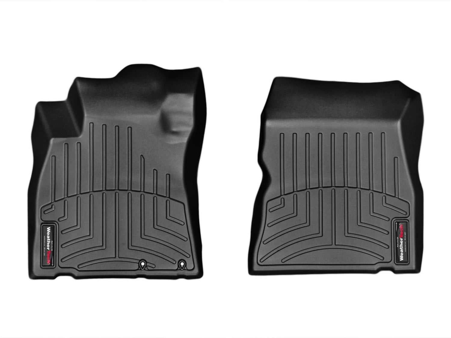 Weathertech 445771 FloorLiner™ DigitalFit®; Black; Front; Weathertech 445771