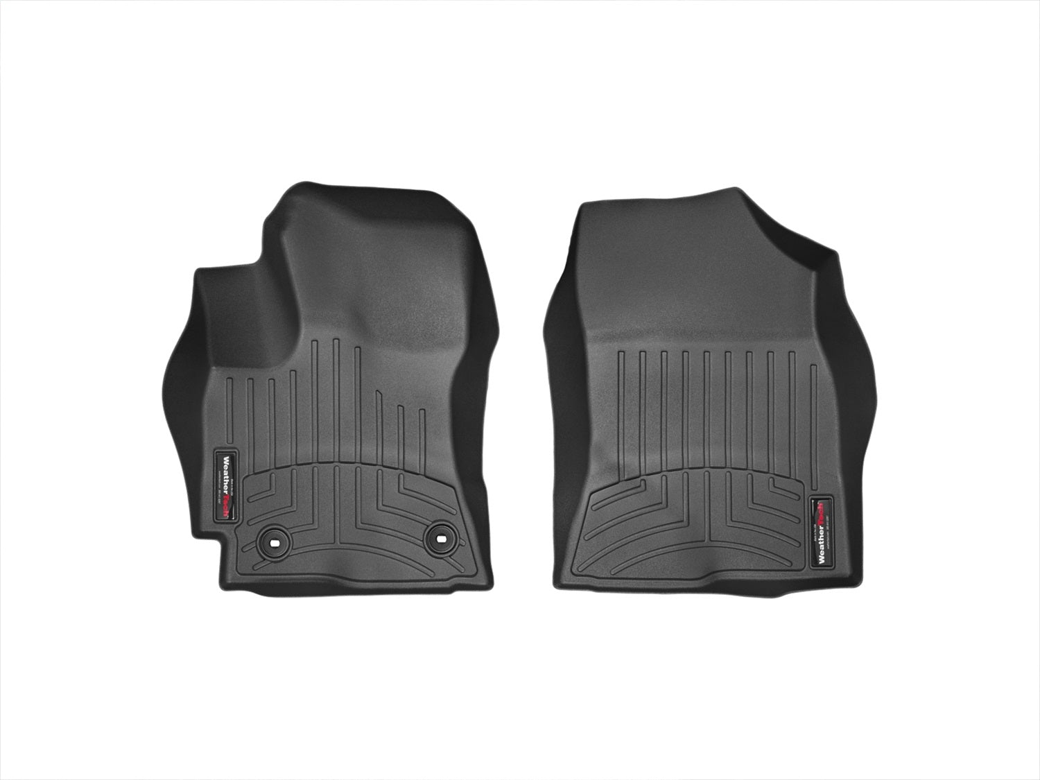 Weathertech 445801 FloorLiner™ DigitalFit®; Black; Front; Weathertech 445801