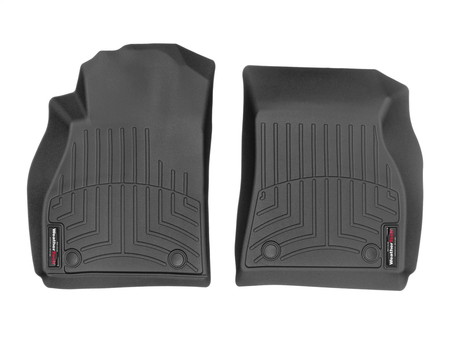 Weathertech 445901 FloorLiner™ DigitalFit®; Black; Front; Weathertech 445901