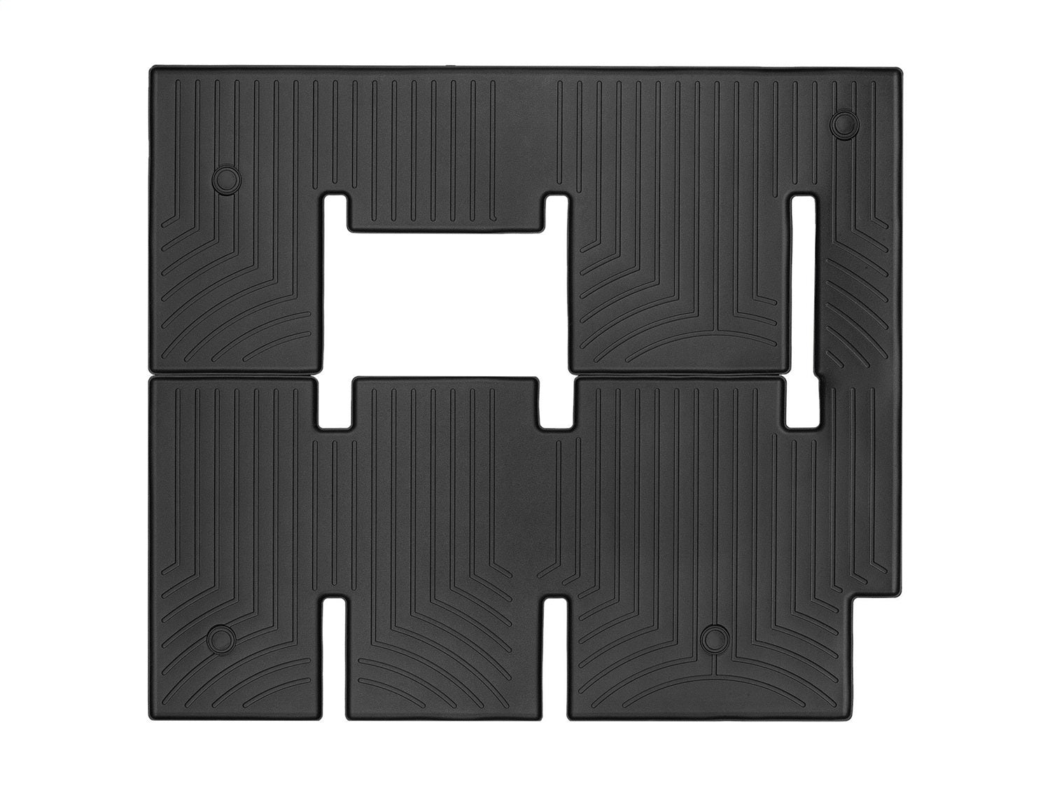 Weathertech 445995 FloorLiner™ DigitalFit®; Black; Rear; Weathertech 445995