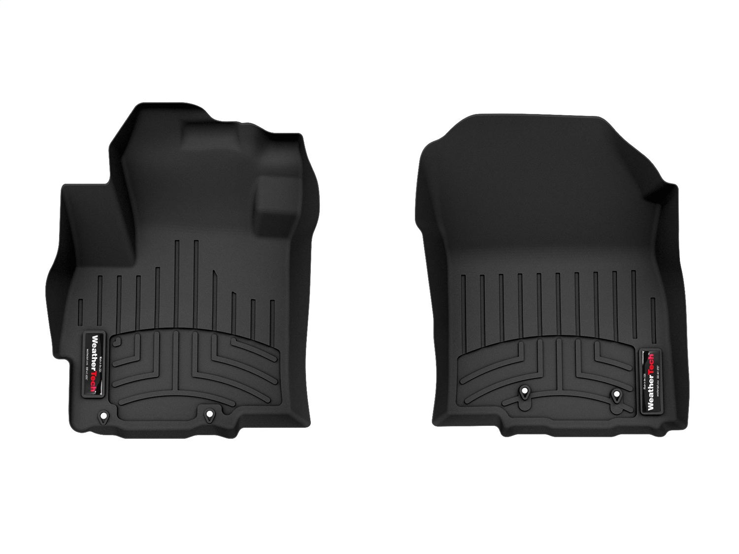 Weathertech 446001 FloorLiner™ DigitalFit®; Black; Front; Weathertech 446001