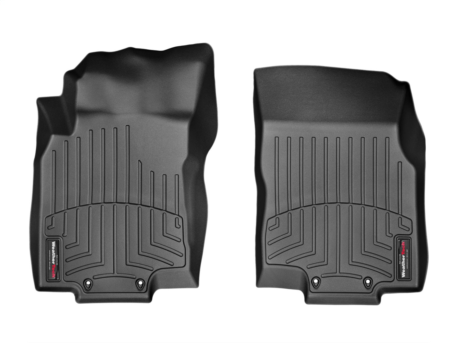 Weathertech 446301 FloorLiner™ DigitalFit®; Black; Front; Weathertech 446301