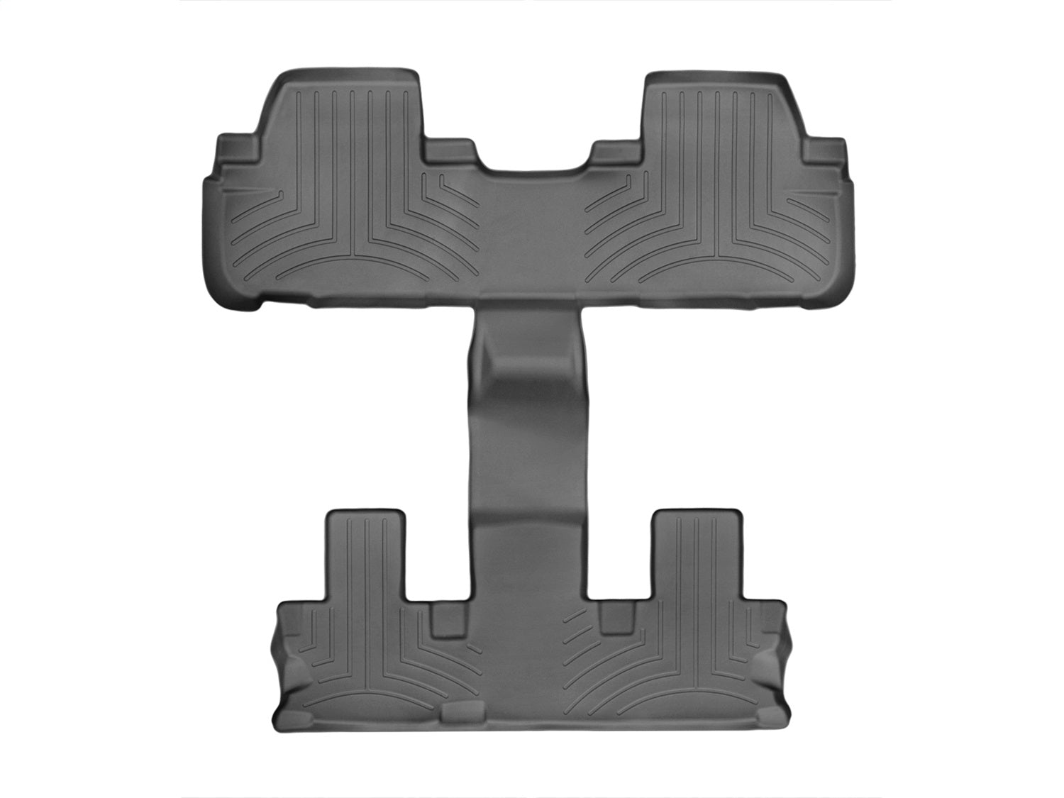 Weathertech 446324 FloorLiner™ DigitalFit®; Black; Rear and Third Row; Weathertech 446324