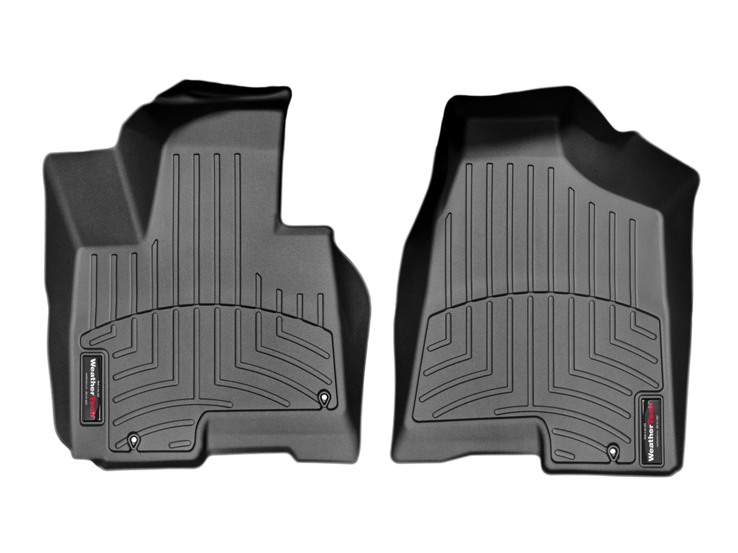 Weathertech 446451 FloorLiner™ DigitalFit®; Black; Front; Weathertech 446451