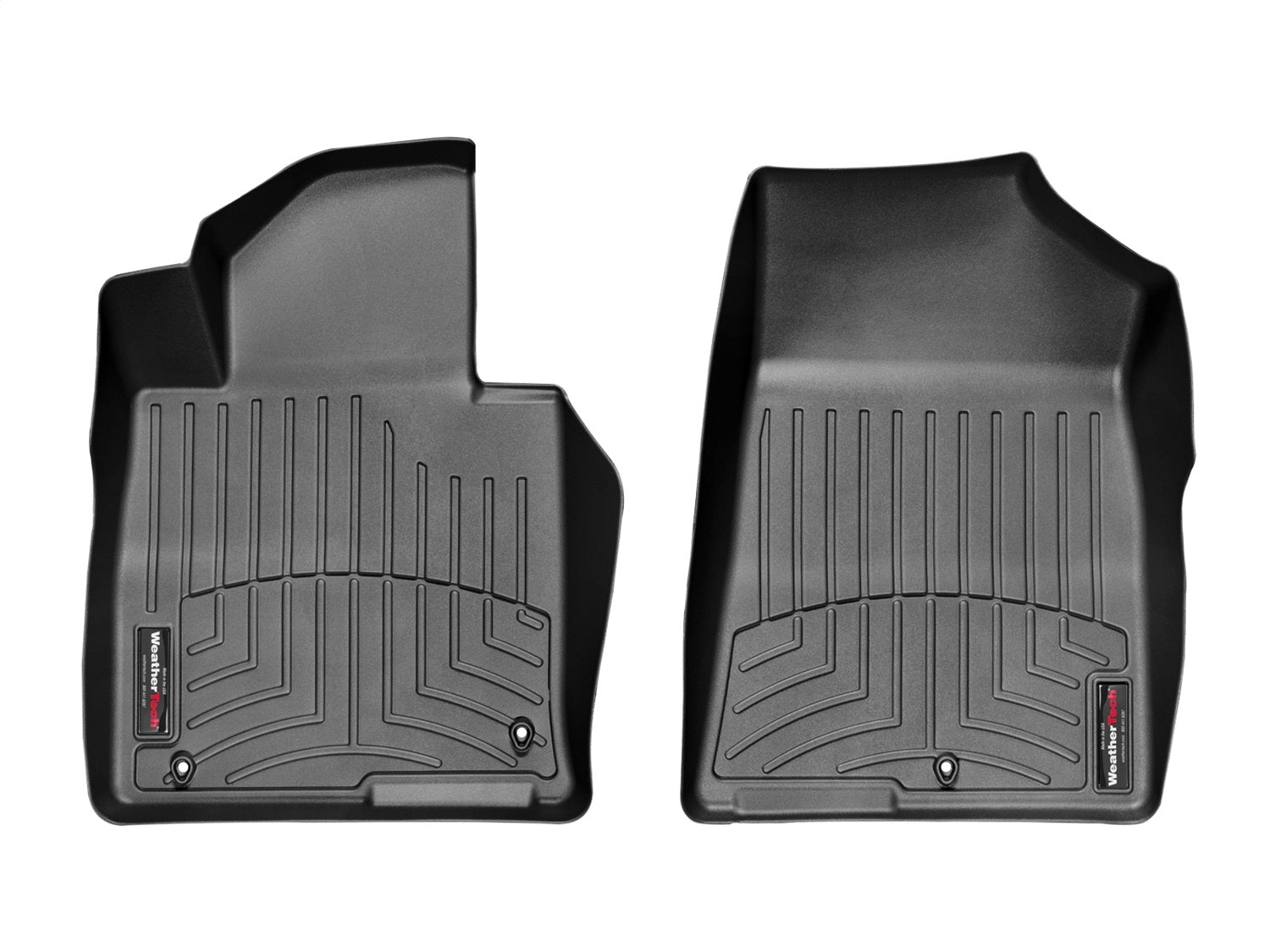 Weathertech 446661 FloorLiner™ DigitalFit®; Black; Front; Weathertech 446661
