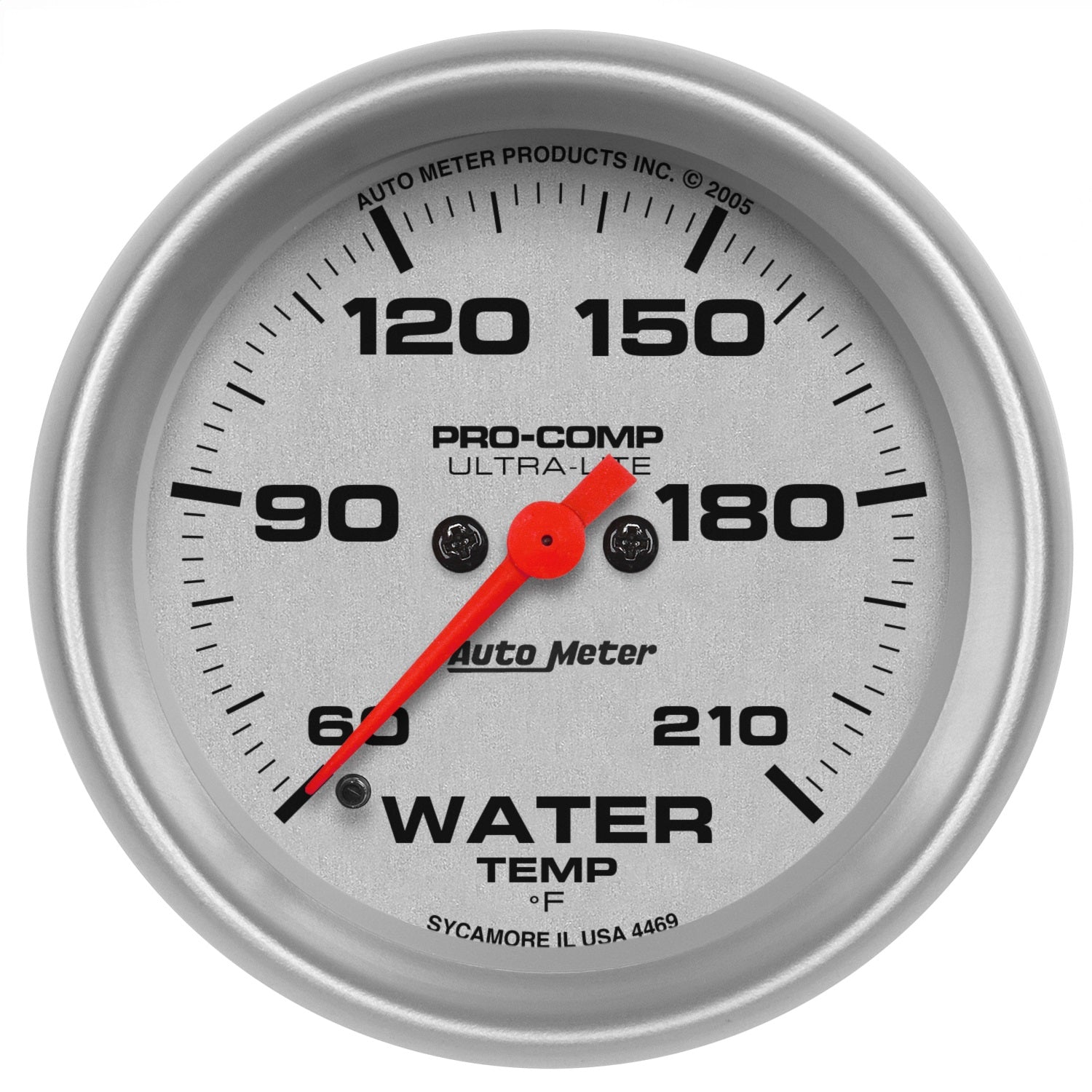 AutoMeter 4469 GAUGE; LOW WATER TEMP; 2 5/8in.; 60-210deg.F; DIGITAL STEPPER MOTOR; ULTRA-LITE AutoMeter 4469