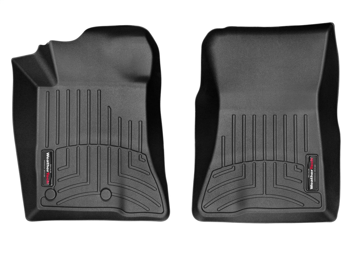 Weathertech 446991 FloorLiner™ DigitalFit®; Black; Front; Weathertech 446991