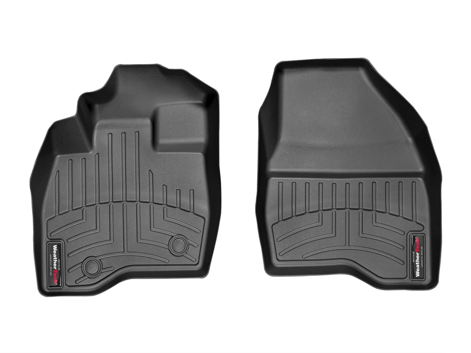 Weathertech 447041 FloorLiner™ DigitalFit®; Black; Front; Weathertech 447041