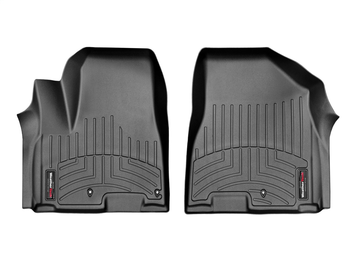 Weathertech 447091 FloorLiner™ DigitalFit®; Black; Front; Weathertech 447091