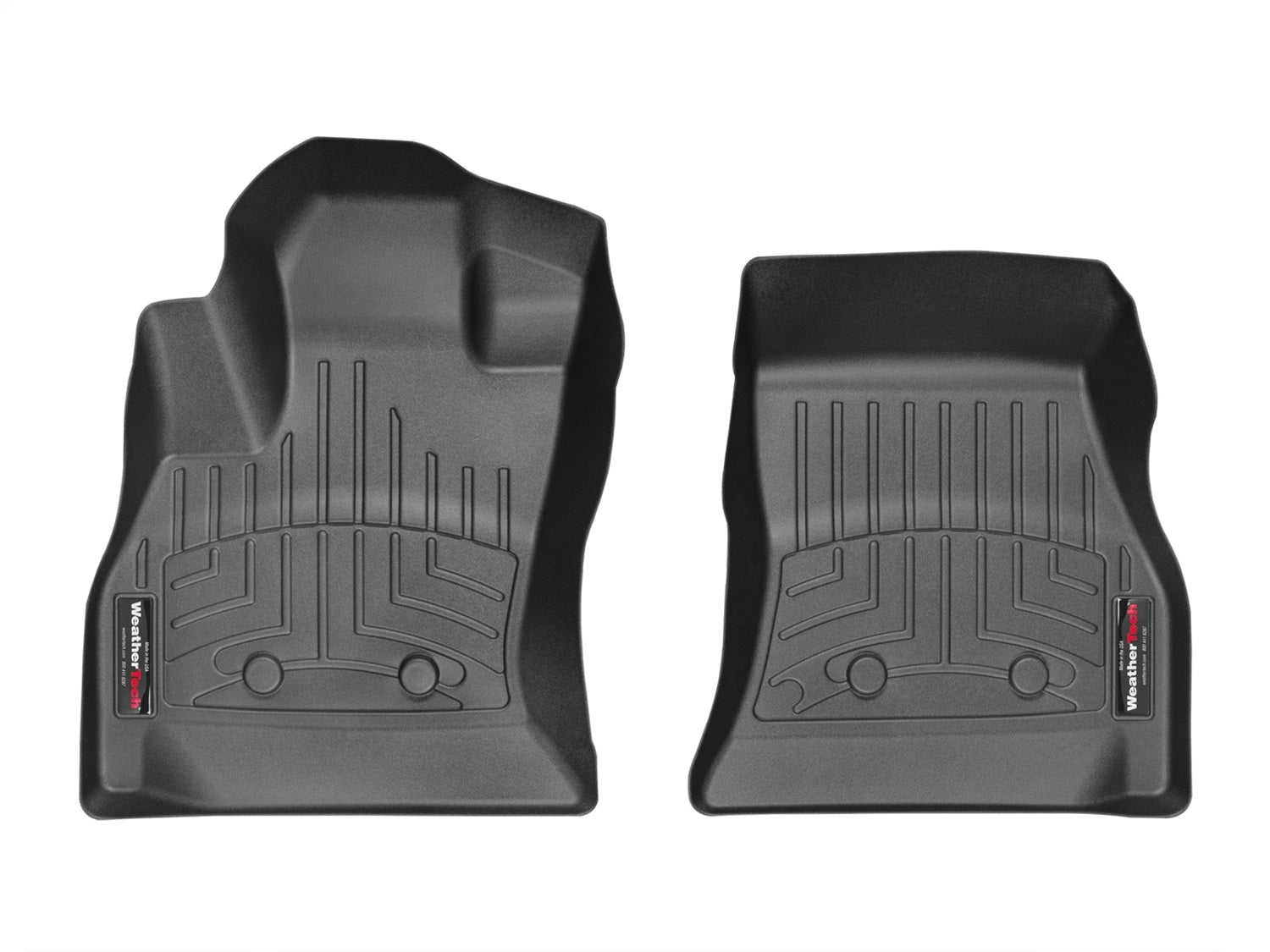 Weathertech 447291 FloorLiner™ DigitalFit®; Black; Front; Weathertech 447291